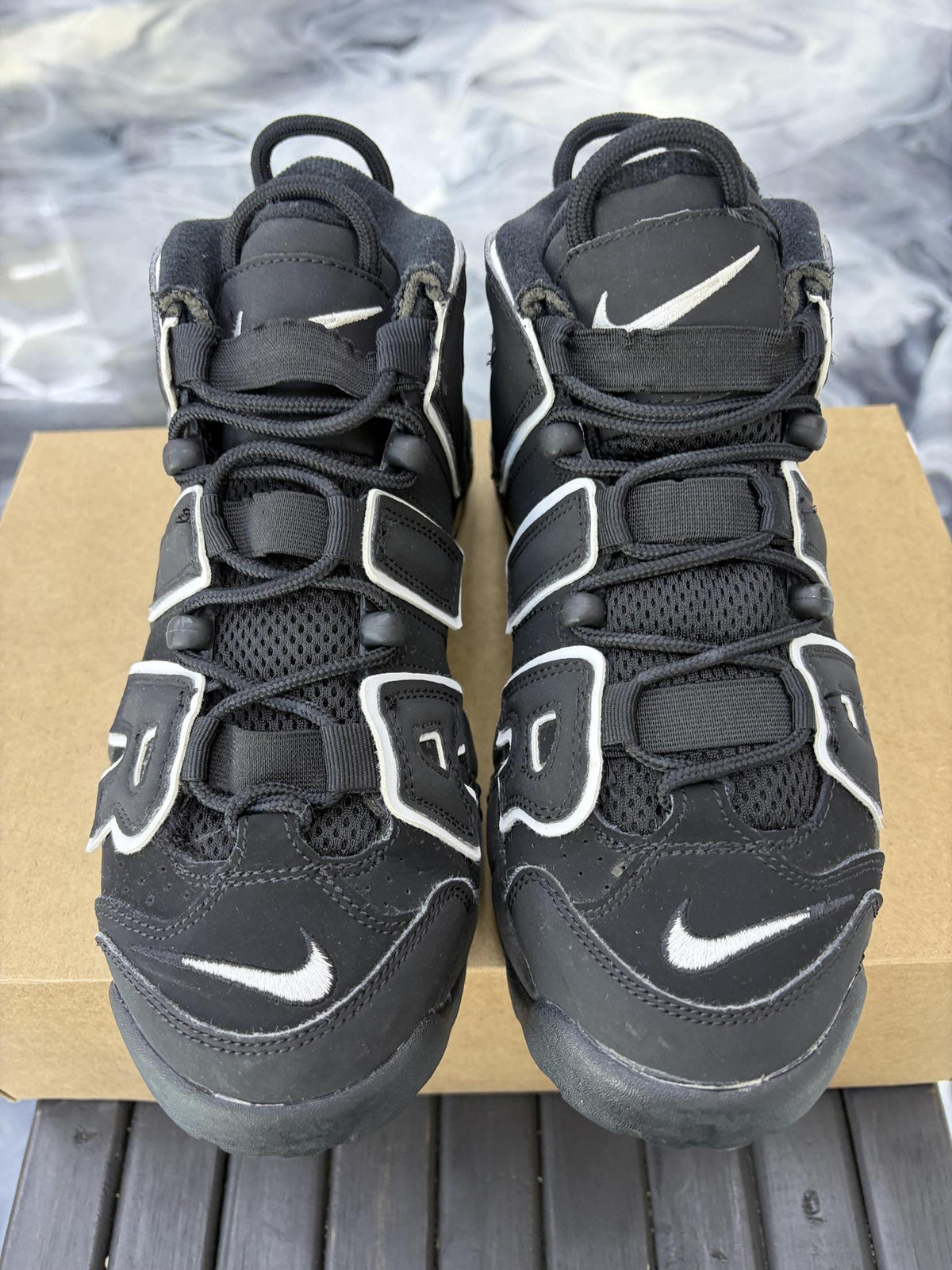 Nike Air Uptempo "Black" Used Size 7Y/8.5W