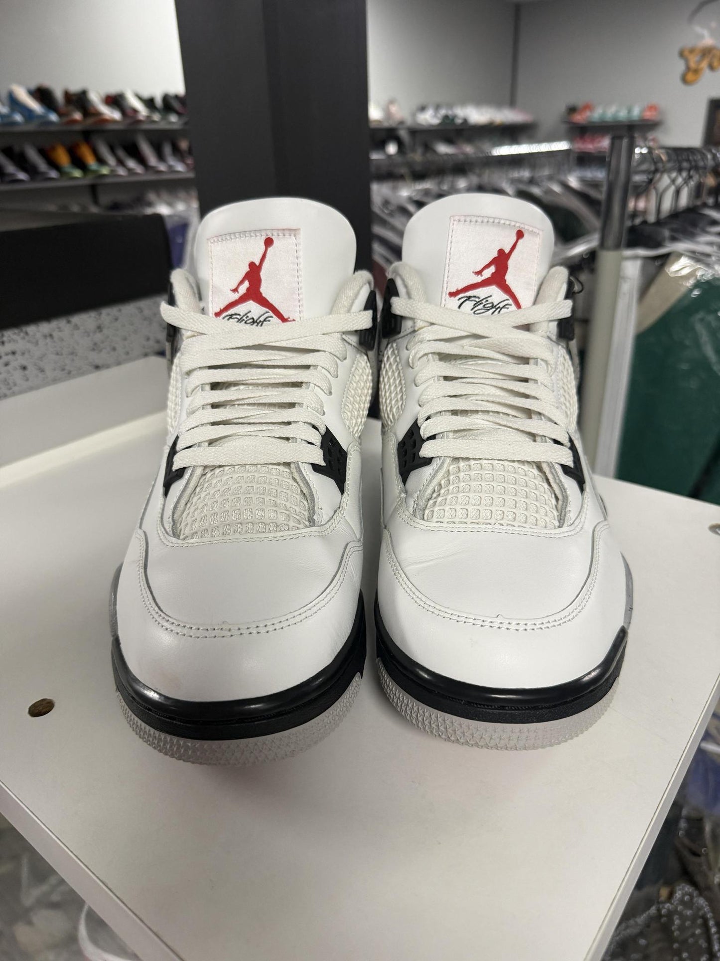 Jordan 4 "White Cement" Used Size 11.5
