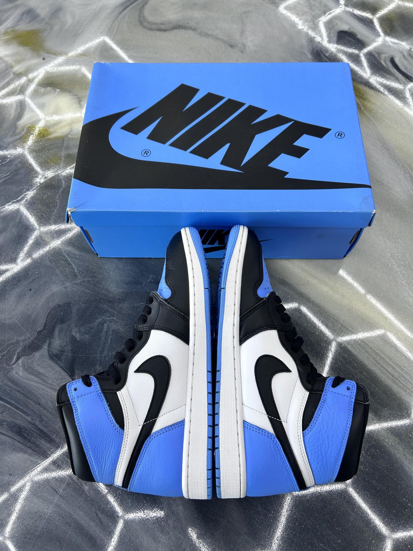 Jordan 1 "UNC Toe" Used Size 9.5