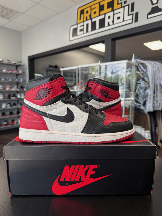 Jordan 1 "Bred Toe" Used Size 9.5