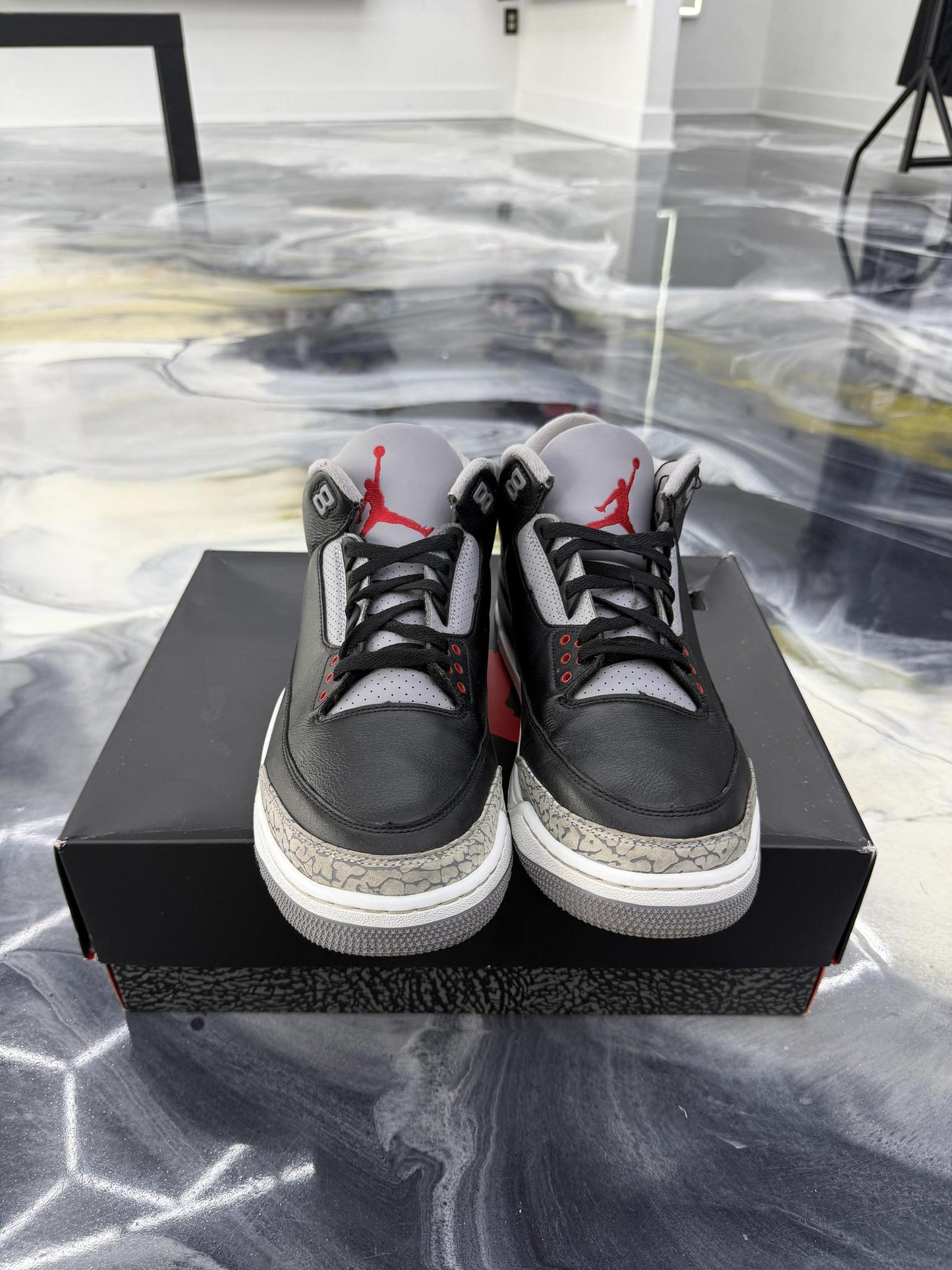 Jordan 3 "Black Cement" Used Size 13