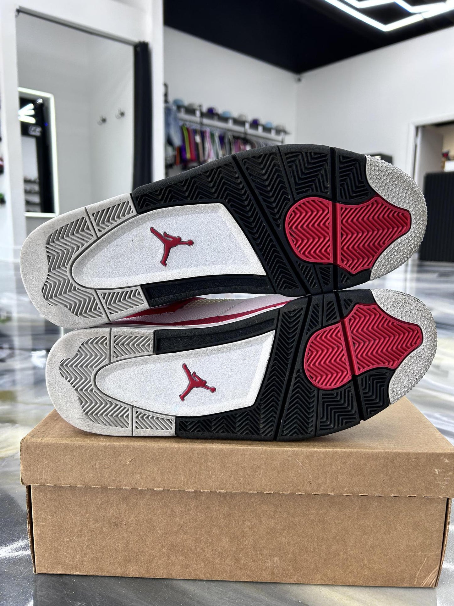 Jordan 4 "Red Cement" Used Size 13