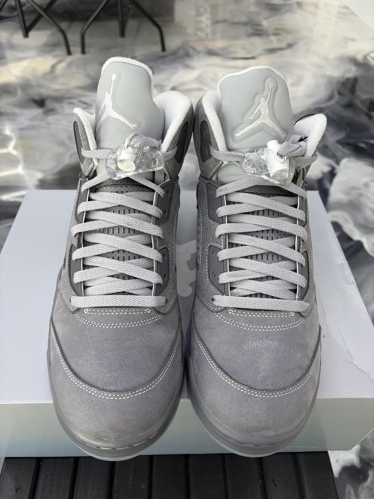 Jordan 5 "Wolf Grey" Used Size 12