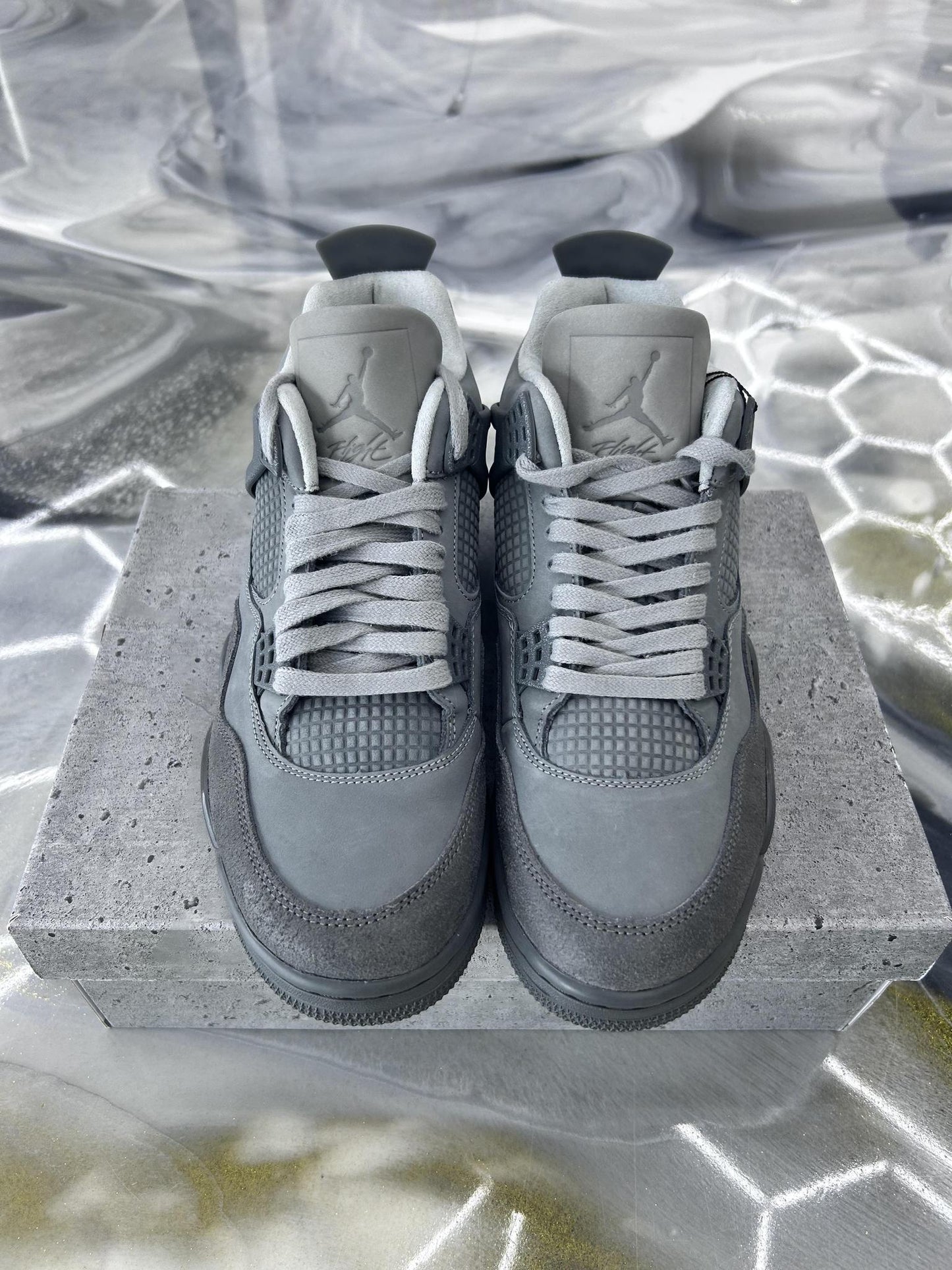 Jordan 4 "Wet Cement" Used Size 9