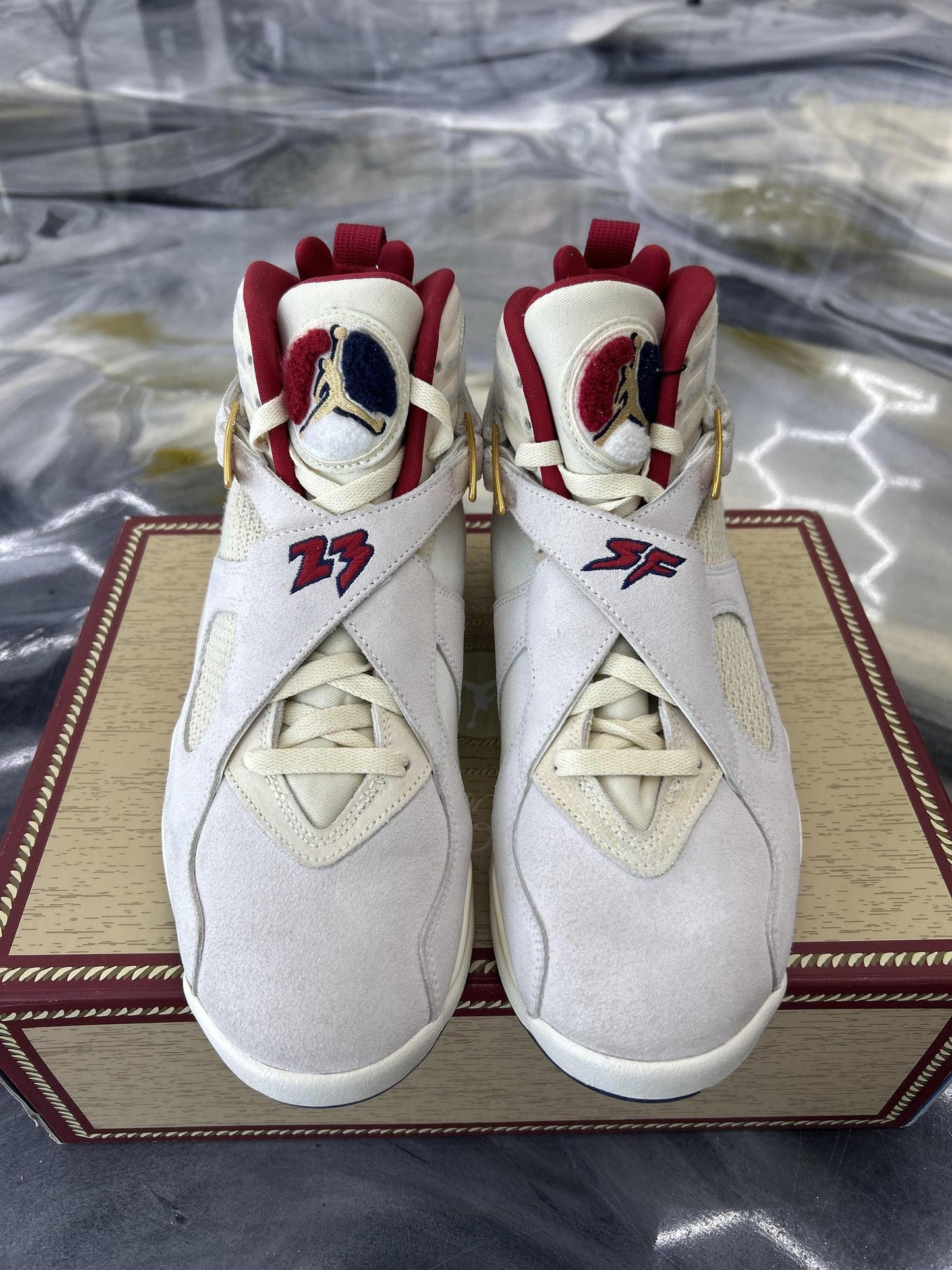 Jordan 8 "Solefly" Used Size 9