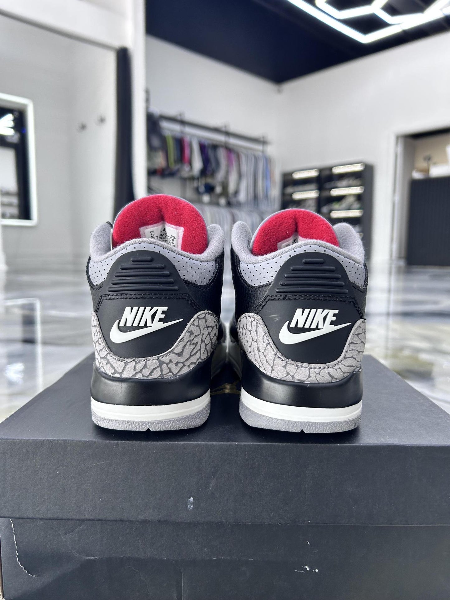 Jordan 3 "Black Cement" Used Size 3Y