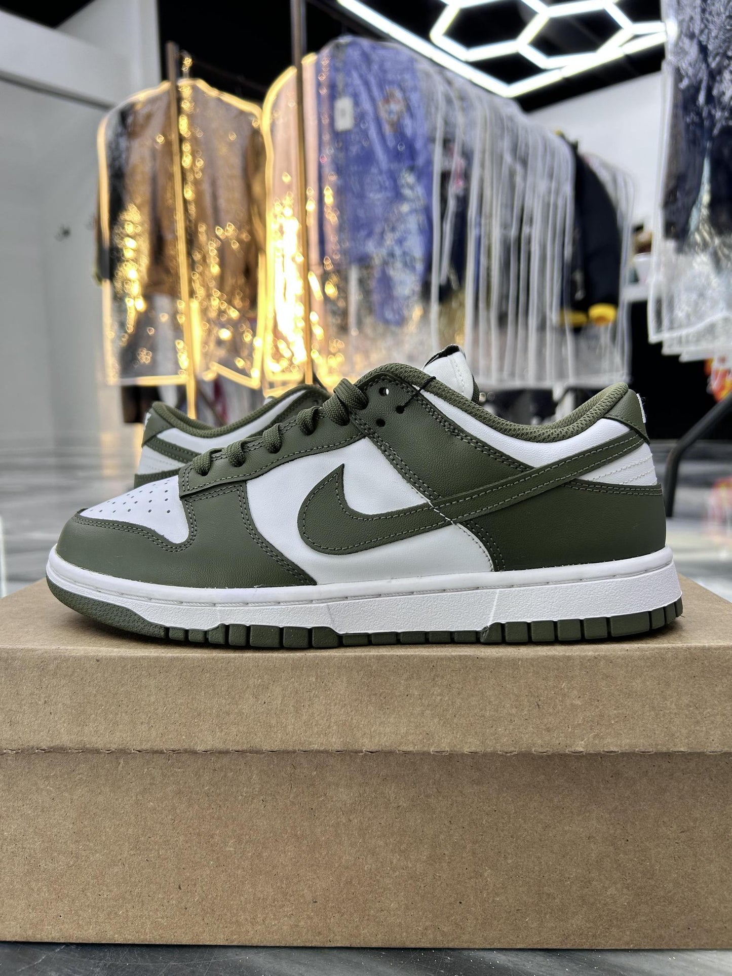 Nike Dunk Low "Medium Olive" Used Size 7.5