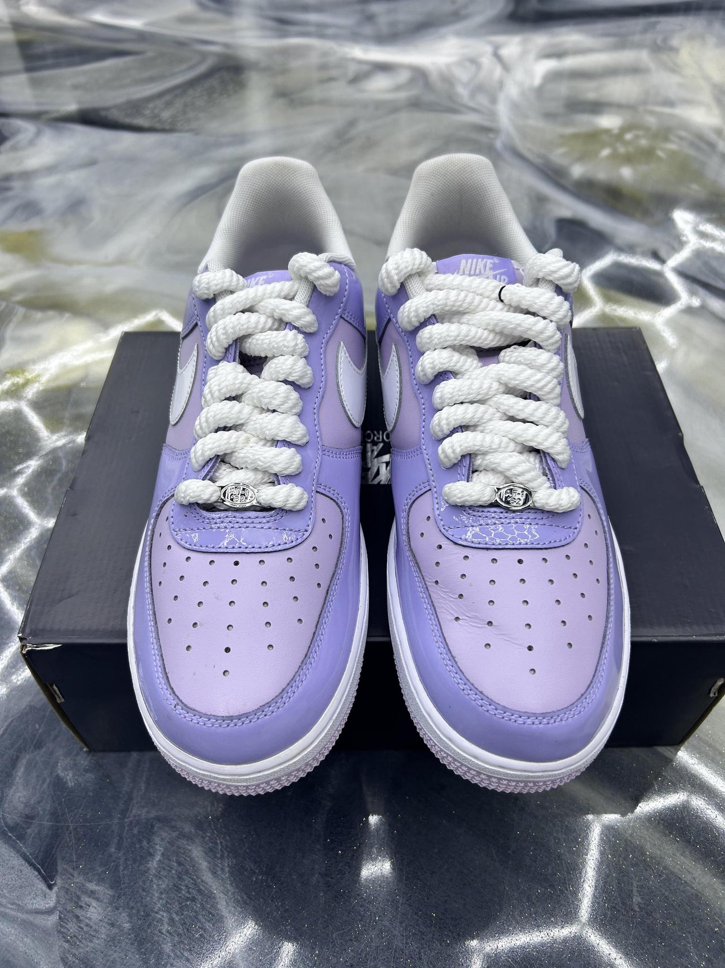 Nike Air Force 1 "Hydrangeas Patent" Used Size 10