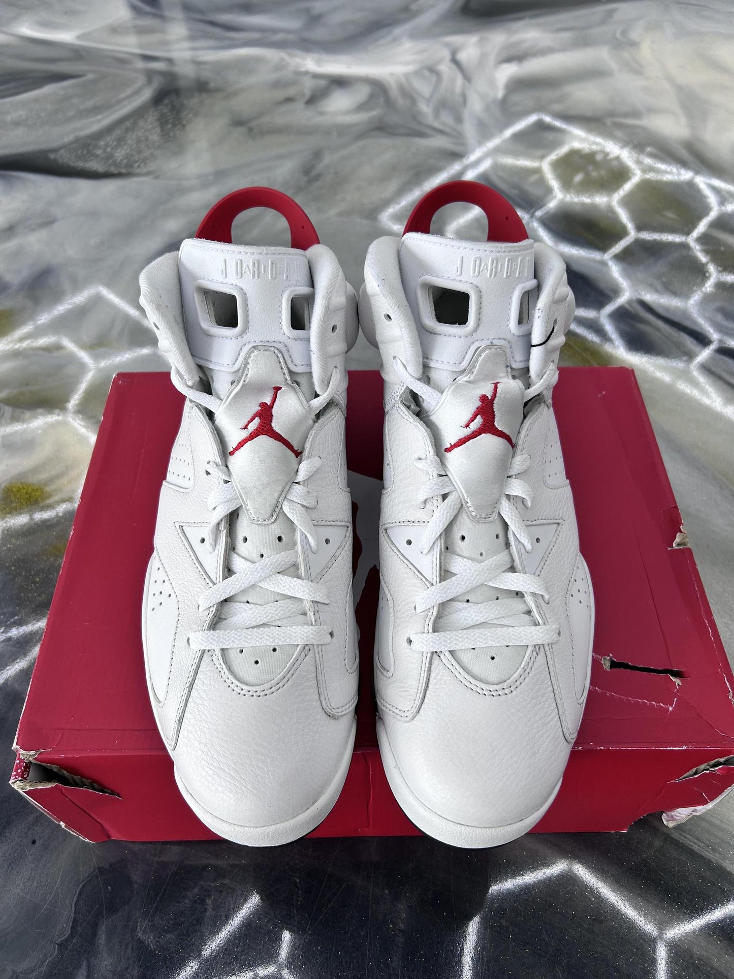 Jordan 6 "Red Oreo" Used Size 12