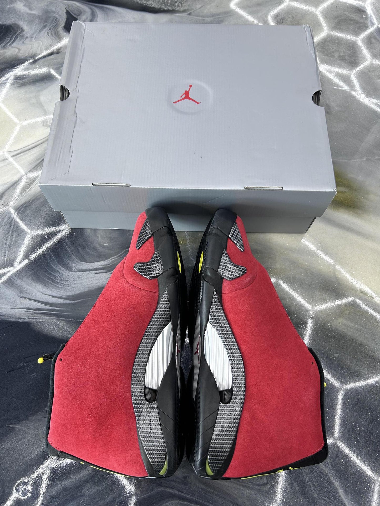 Jordan 14 "Ferrari" Used Size 15