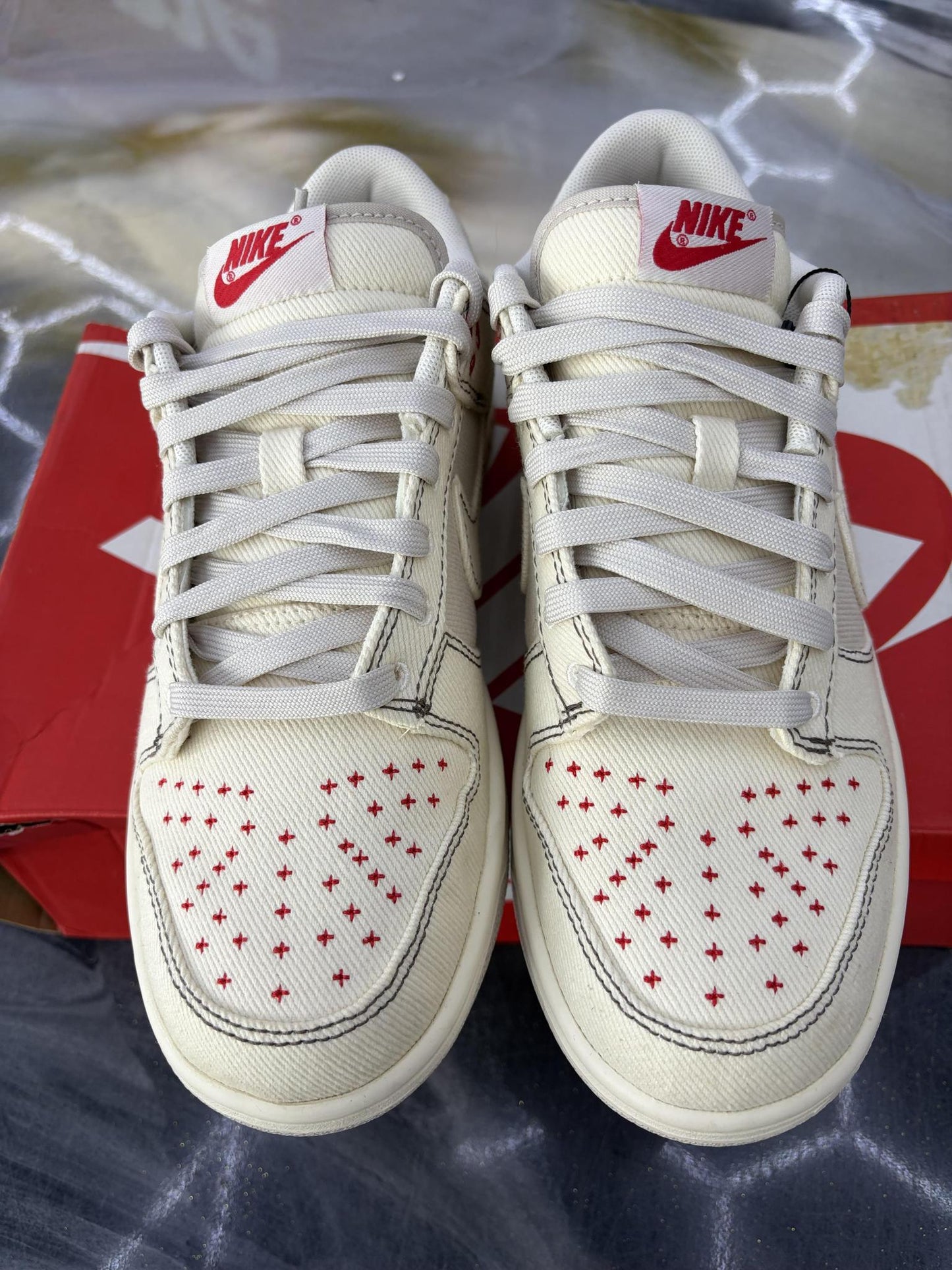Nike Dunk "Sashiko Orewood" Used Size 7Y/8.5W