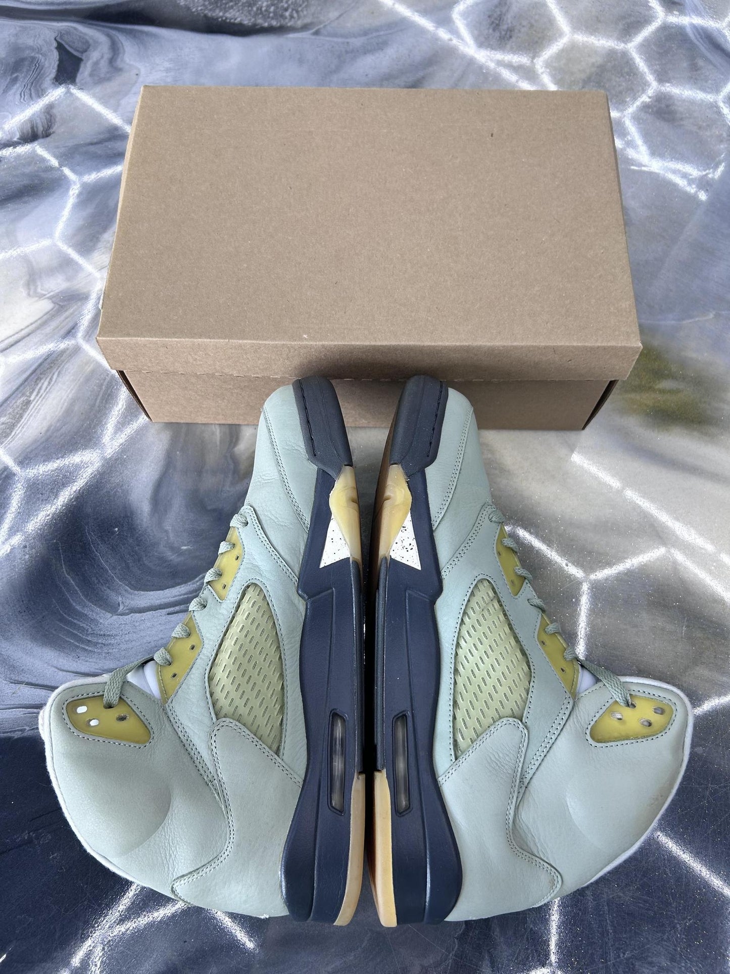 Jordan 5 "Jade Horizon" Used Size 14