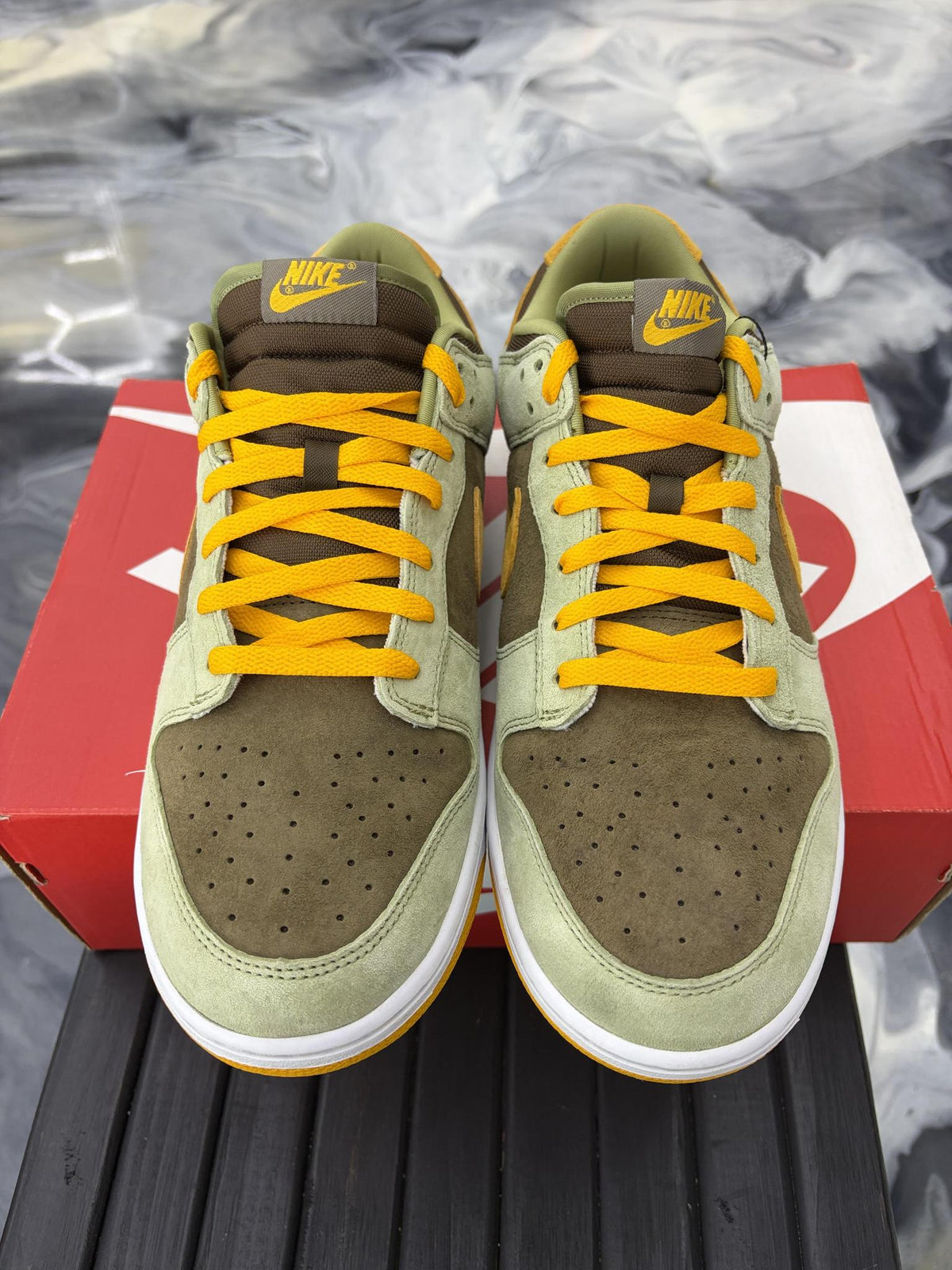 Nike Dunk Low "Dusty Olive" Used Size 13