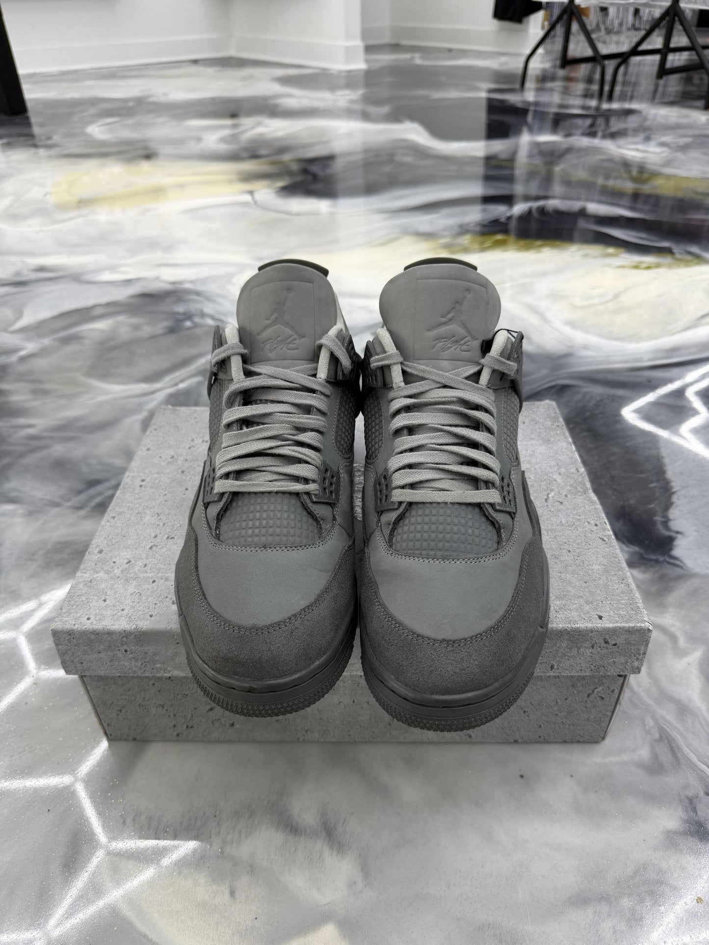 Jordan 4 "Wet Cement" Used Size 13