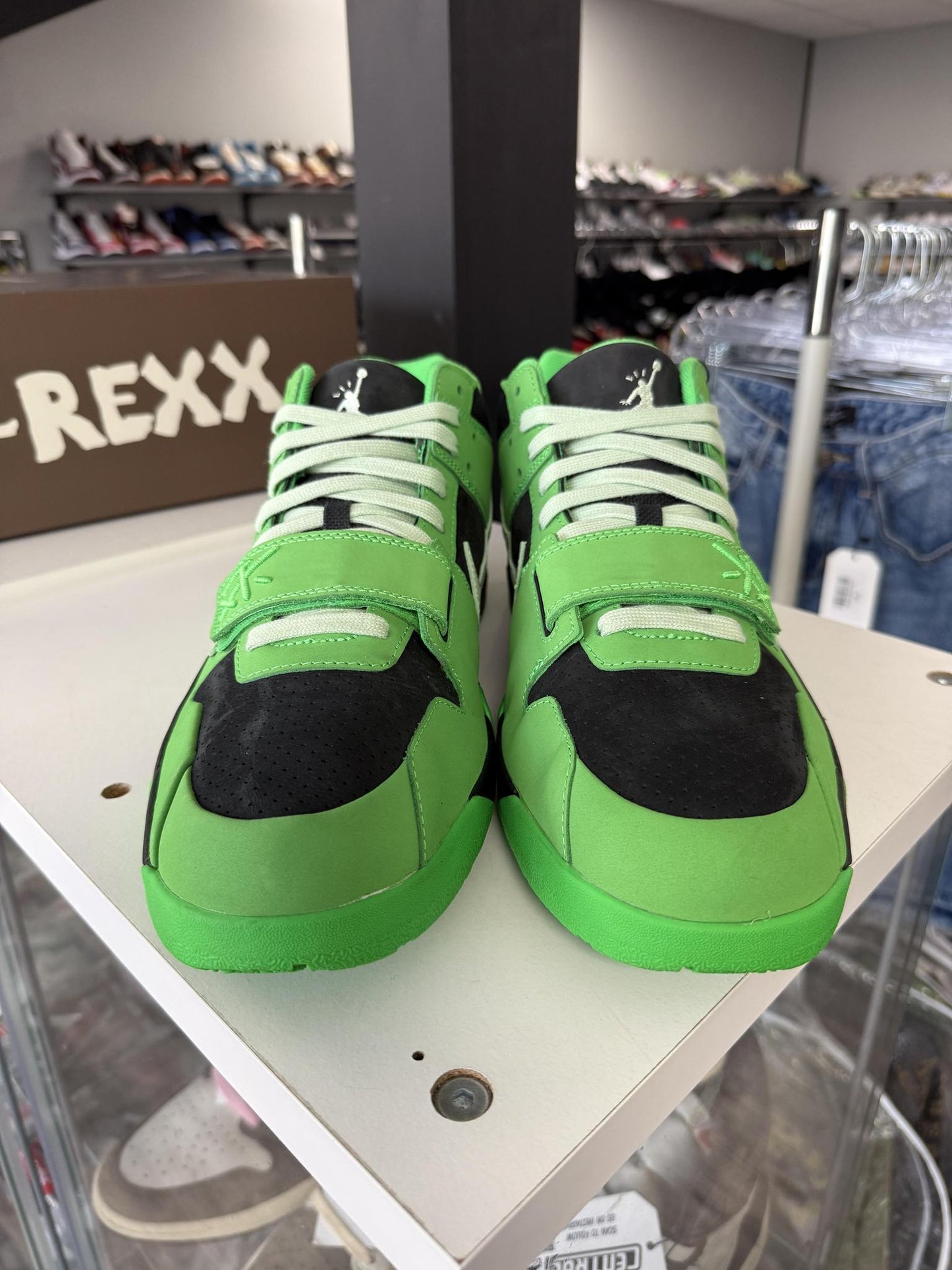 Jordan Jumpman Jack "Green Spark" Used Size 14