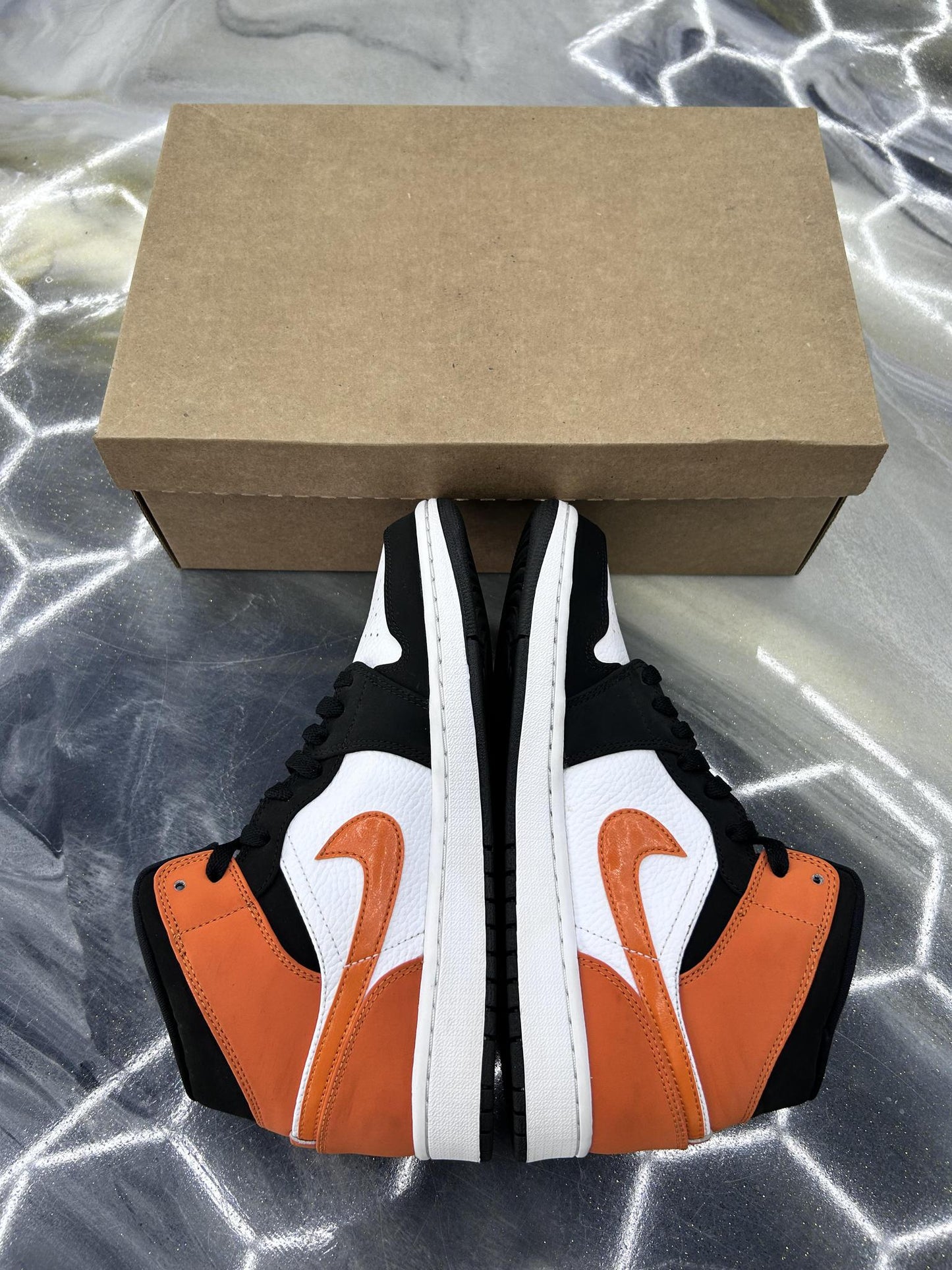 Jordan 1 Mid "Shattered Backboard" Used Size 8.5