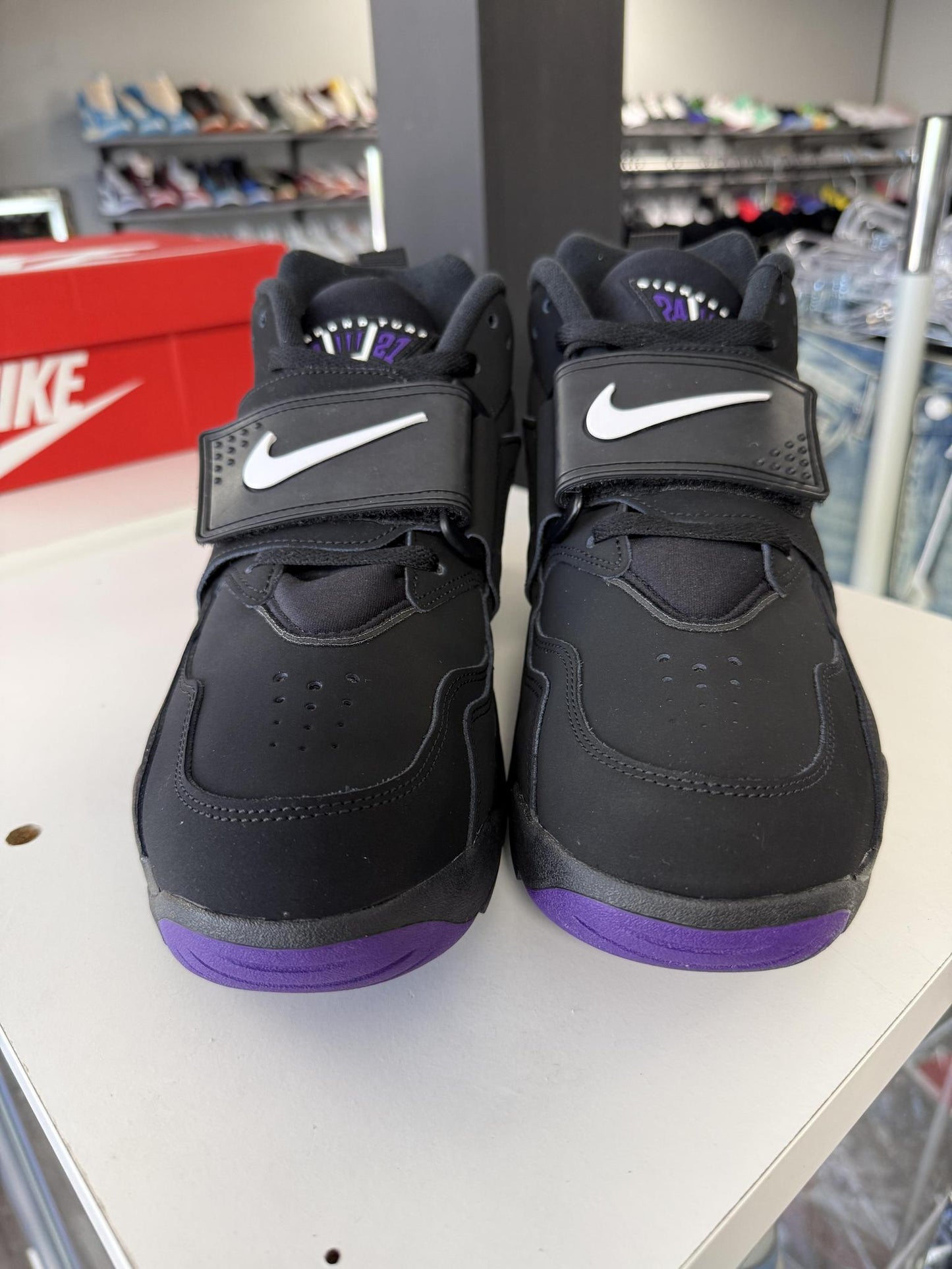 Nike Air Diamond Turf "Ravens" Used Size 10.5