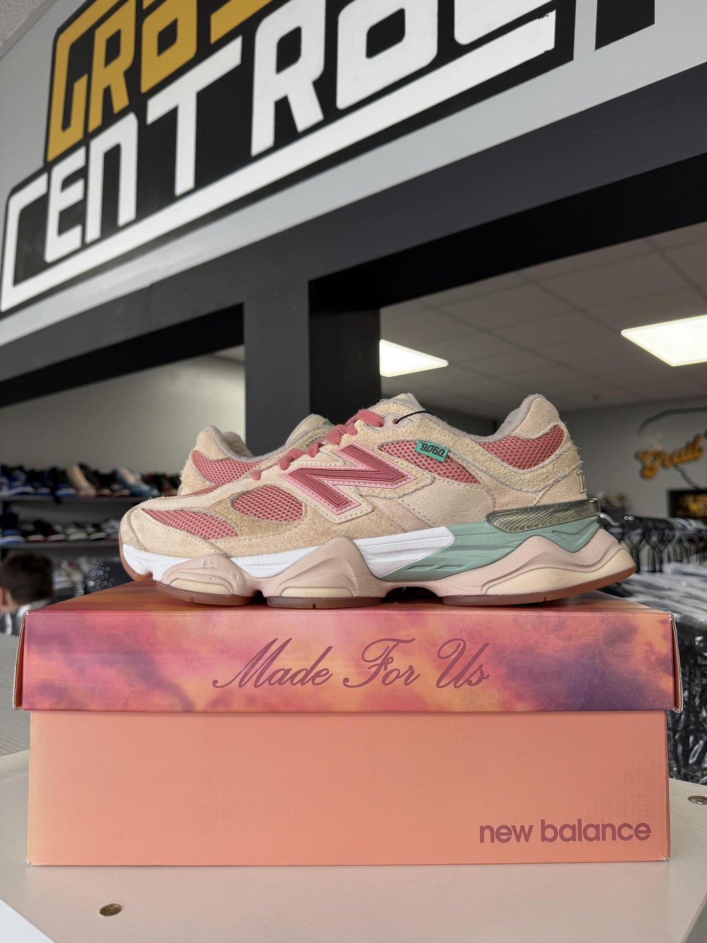 New Balance 9060 x JFG "Cookie Pink" Used Size 9.5