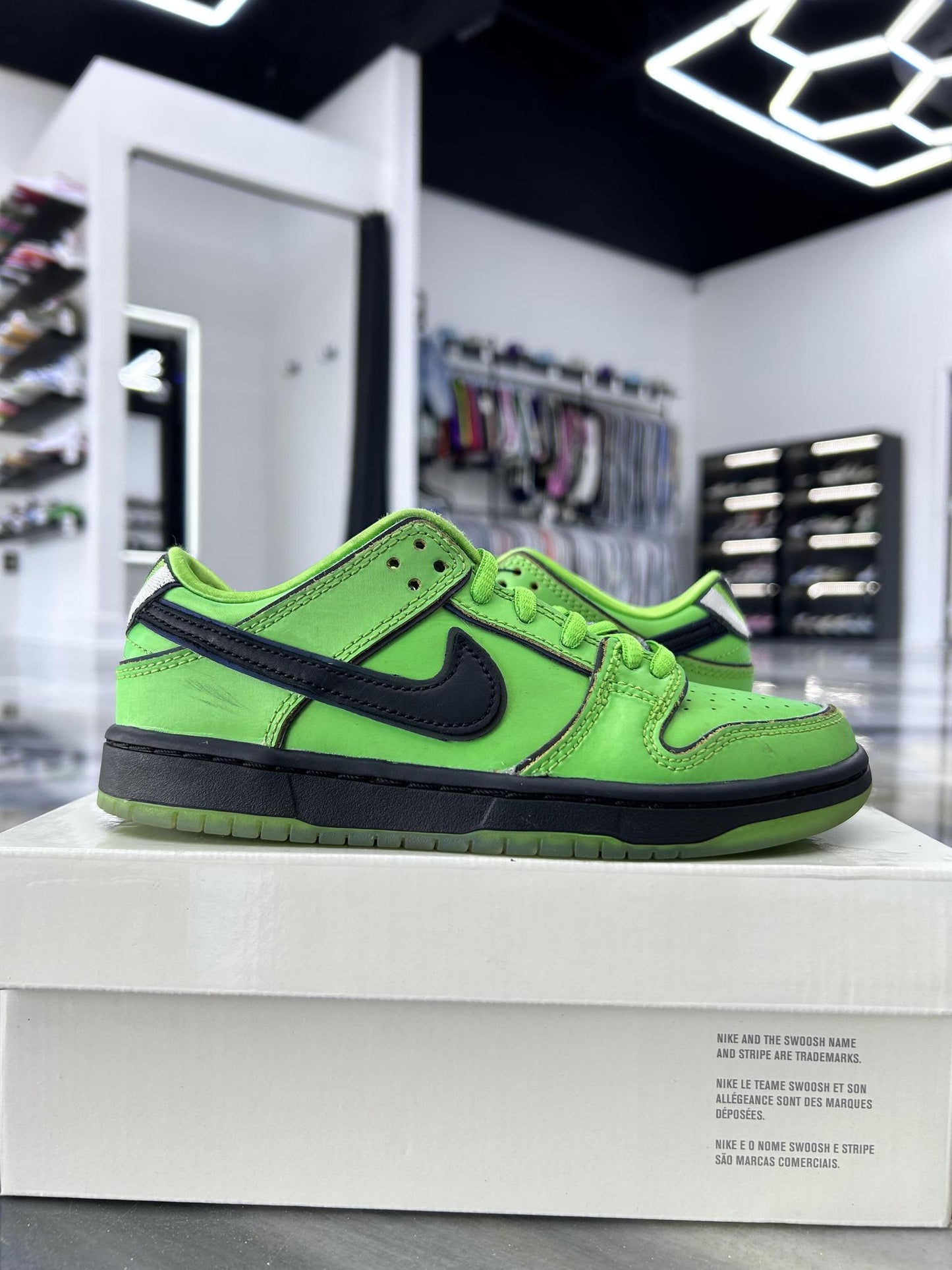 Nike SB Dunk Low "Powerpuff Buttercup" Used Size 13C
