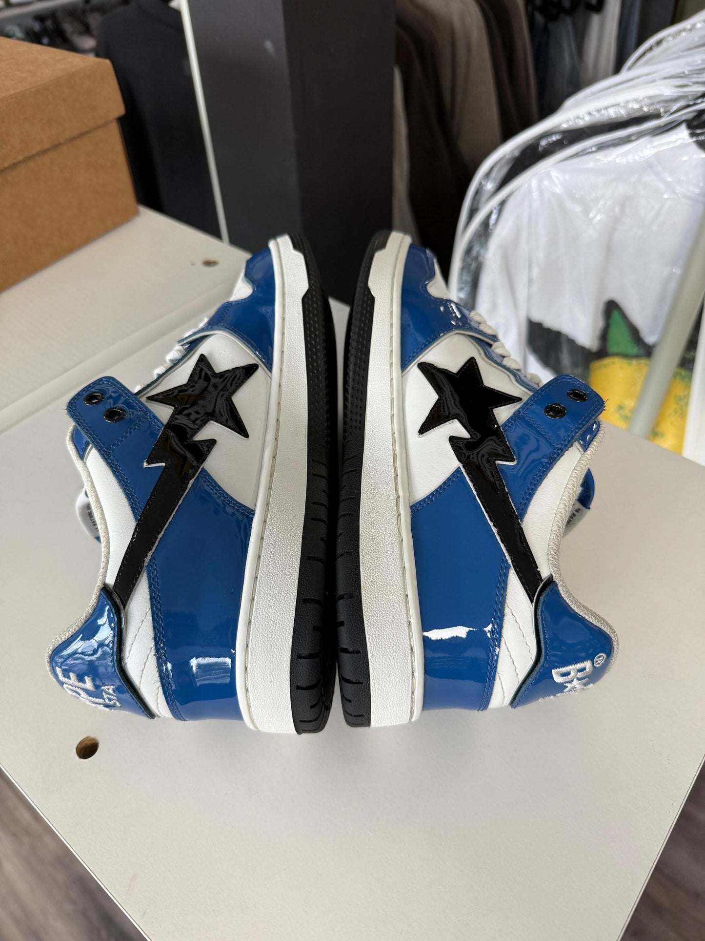 Bape Sk8 Sta "Metallic Blue" Used Size 10