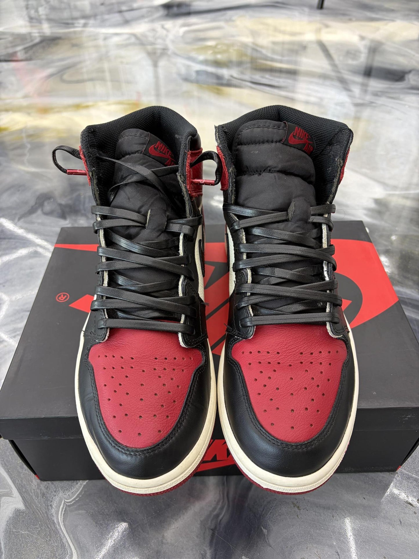 Jordan 1 "Bred Toe" Used Size 10.5