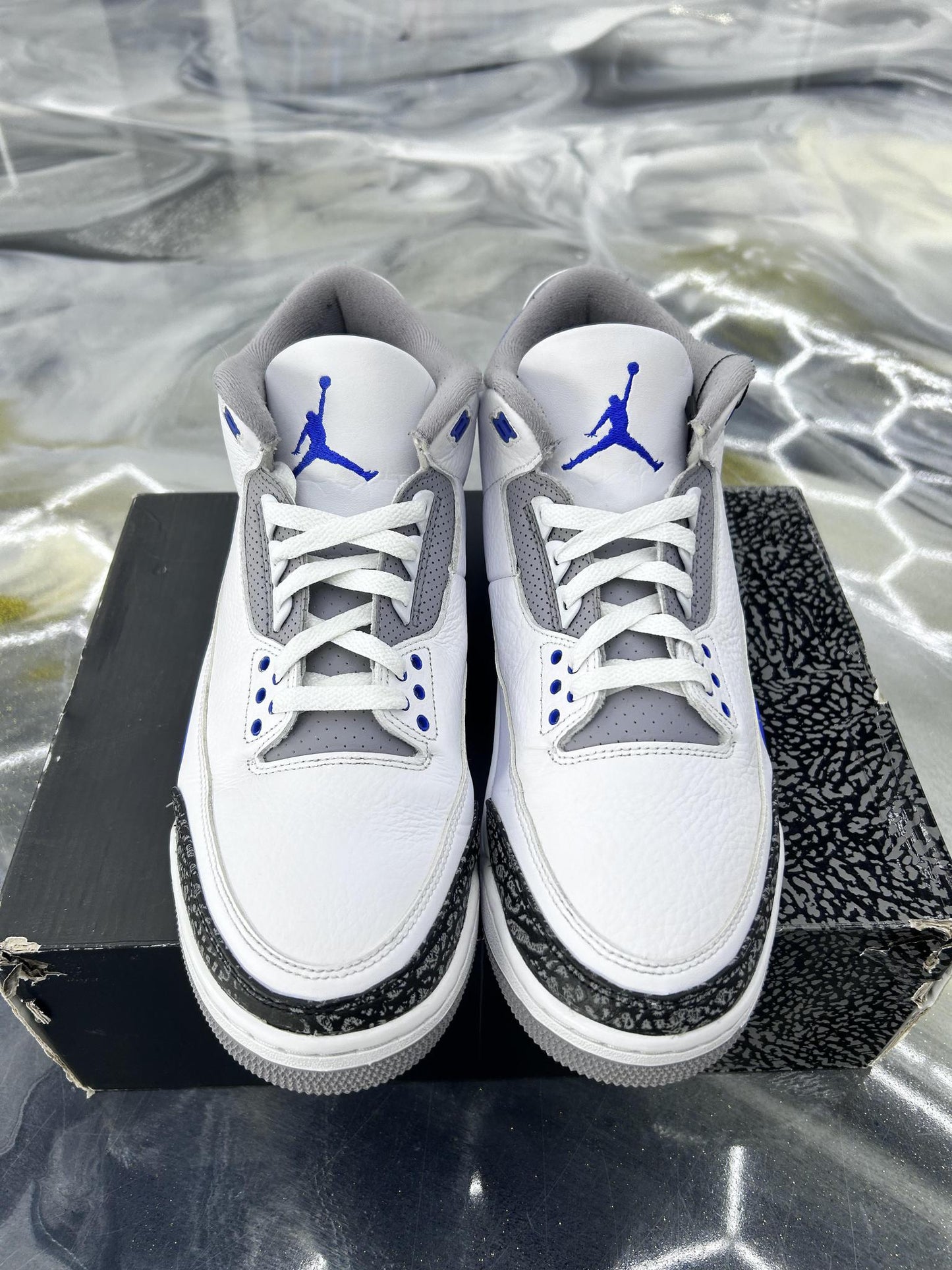 Jordan 3 "Racer Blue" Used Size 12