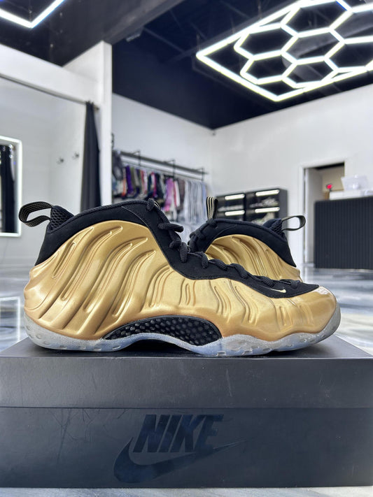 Nike Foamposite One "Metallic Gold" Used Size 14