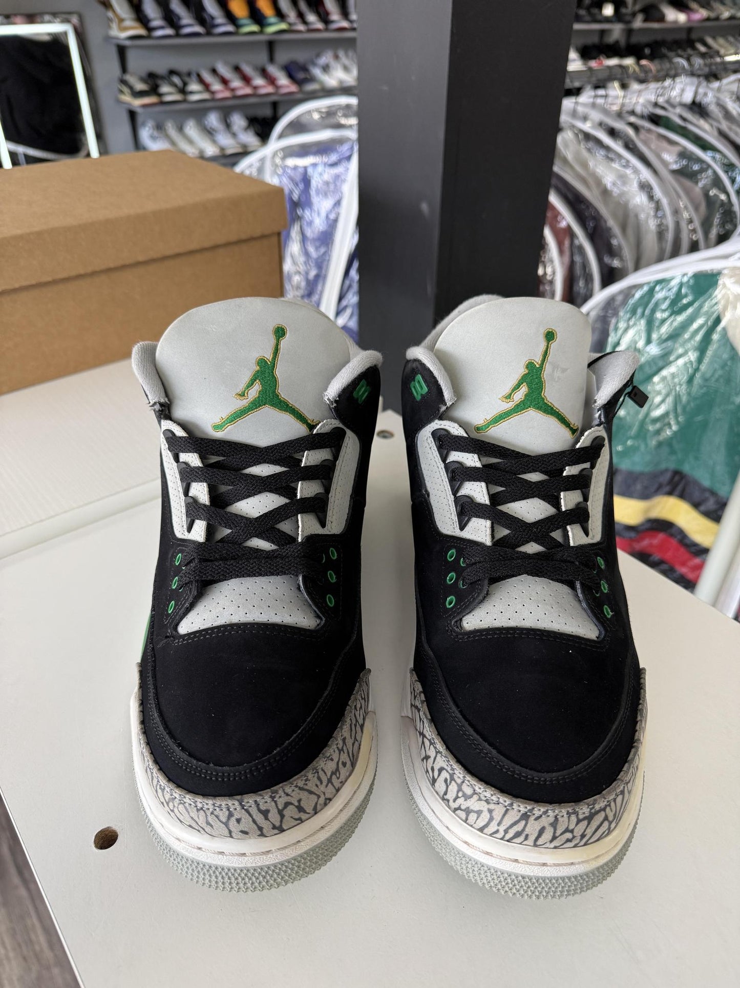 Jordan 3 "Pine Green" Used Size 13