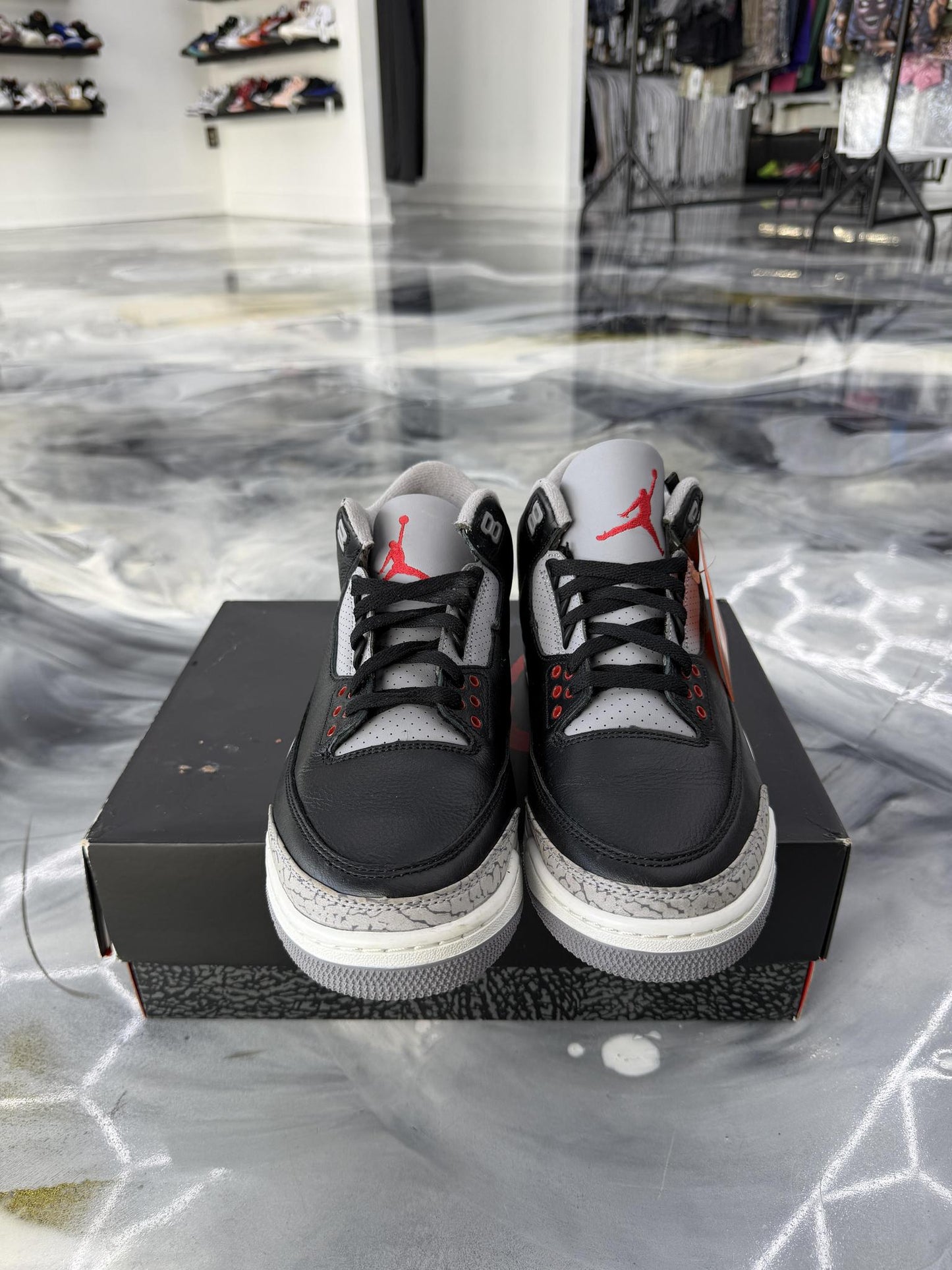 Jordan 3 "Black Cement" Used Size 10