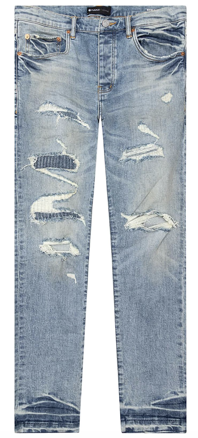 Purple P001 Skinny Low Rise "Light Indigo"