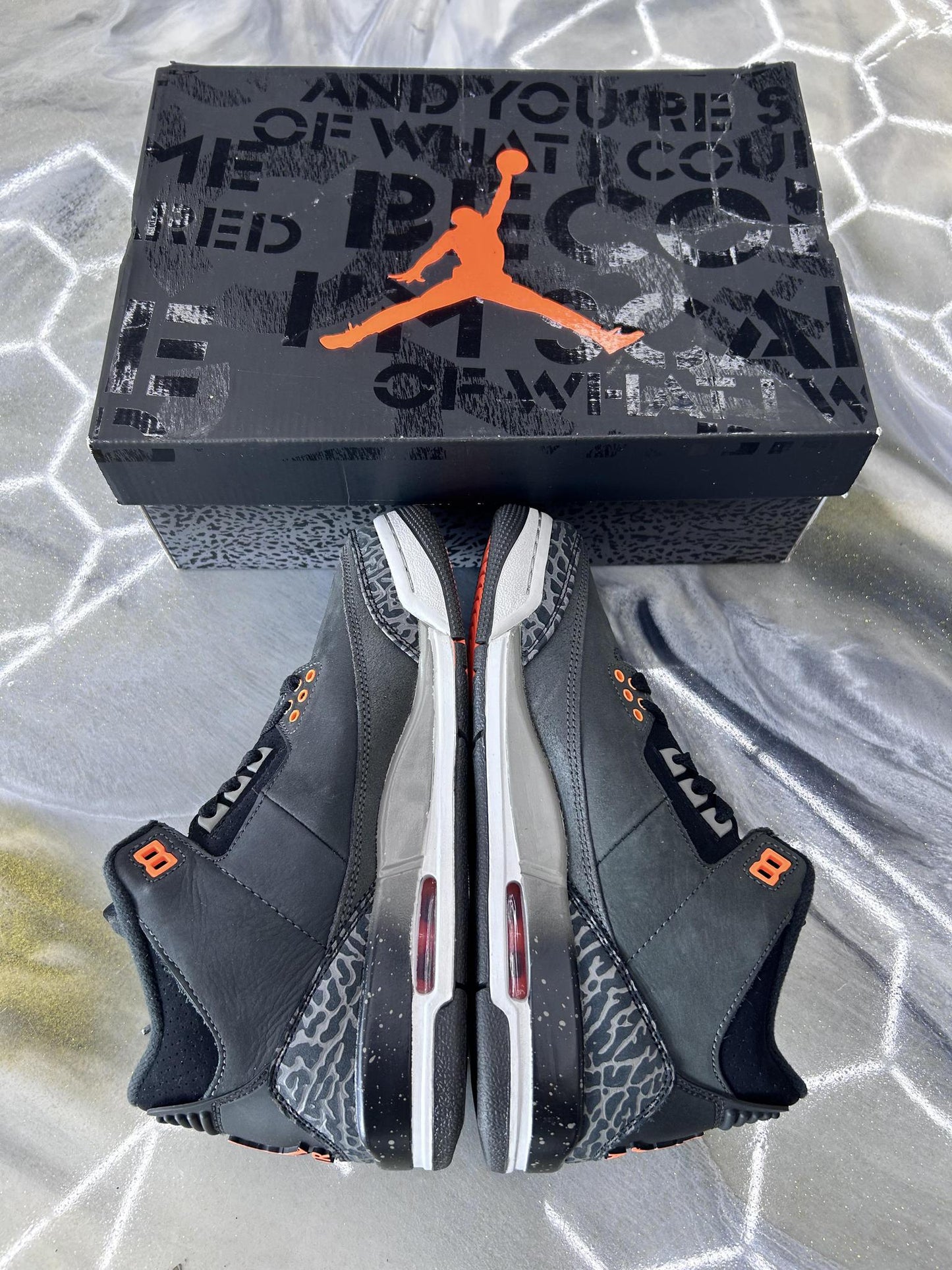 Jordan 3 "Fear" Used Size 6Y/7.5W