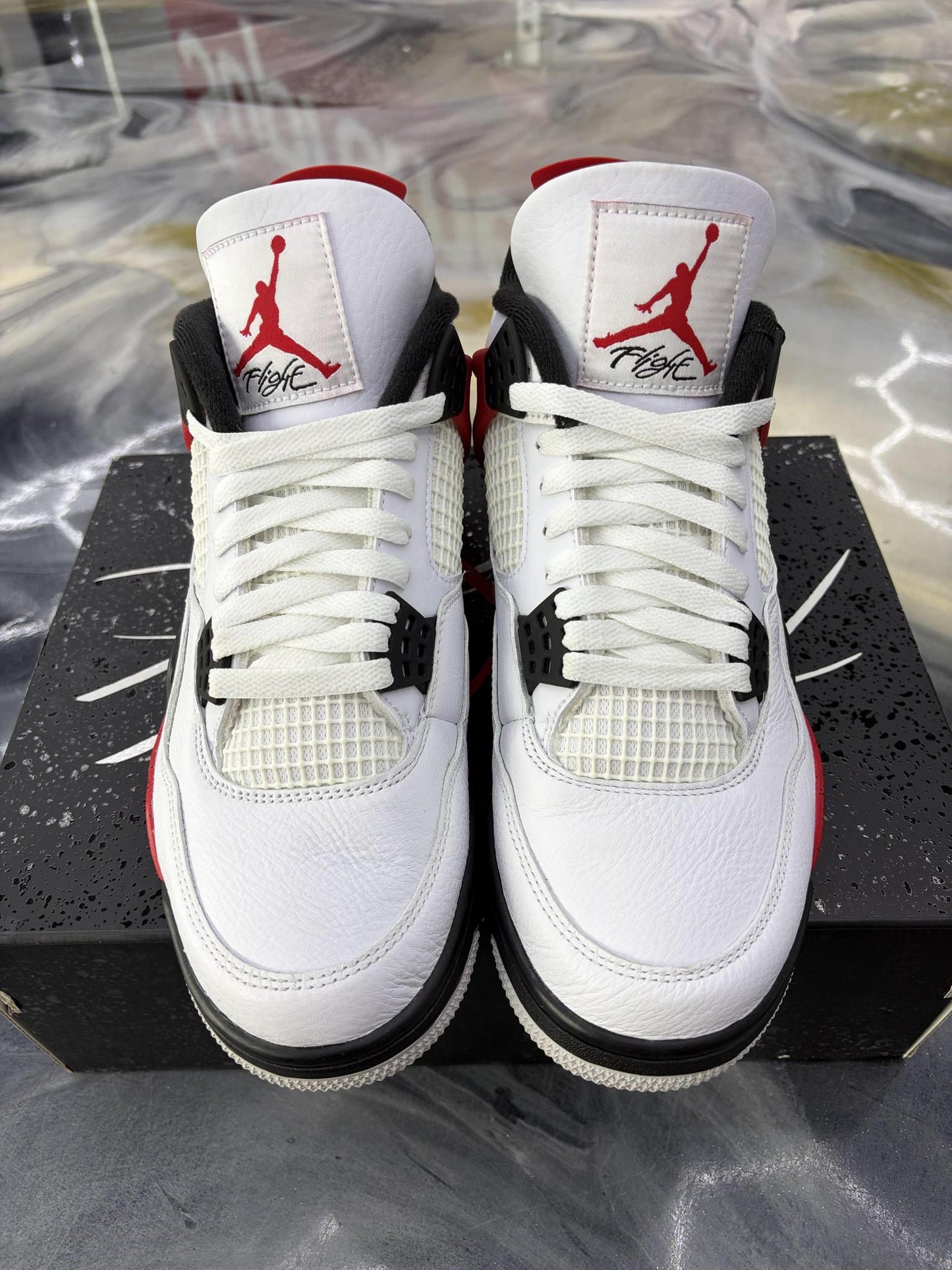 Jordan 4 "Red Cement" Used Size 9