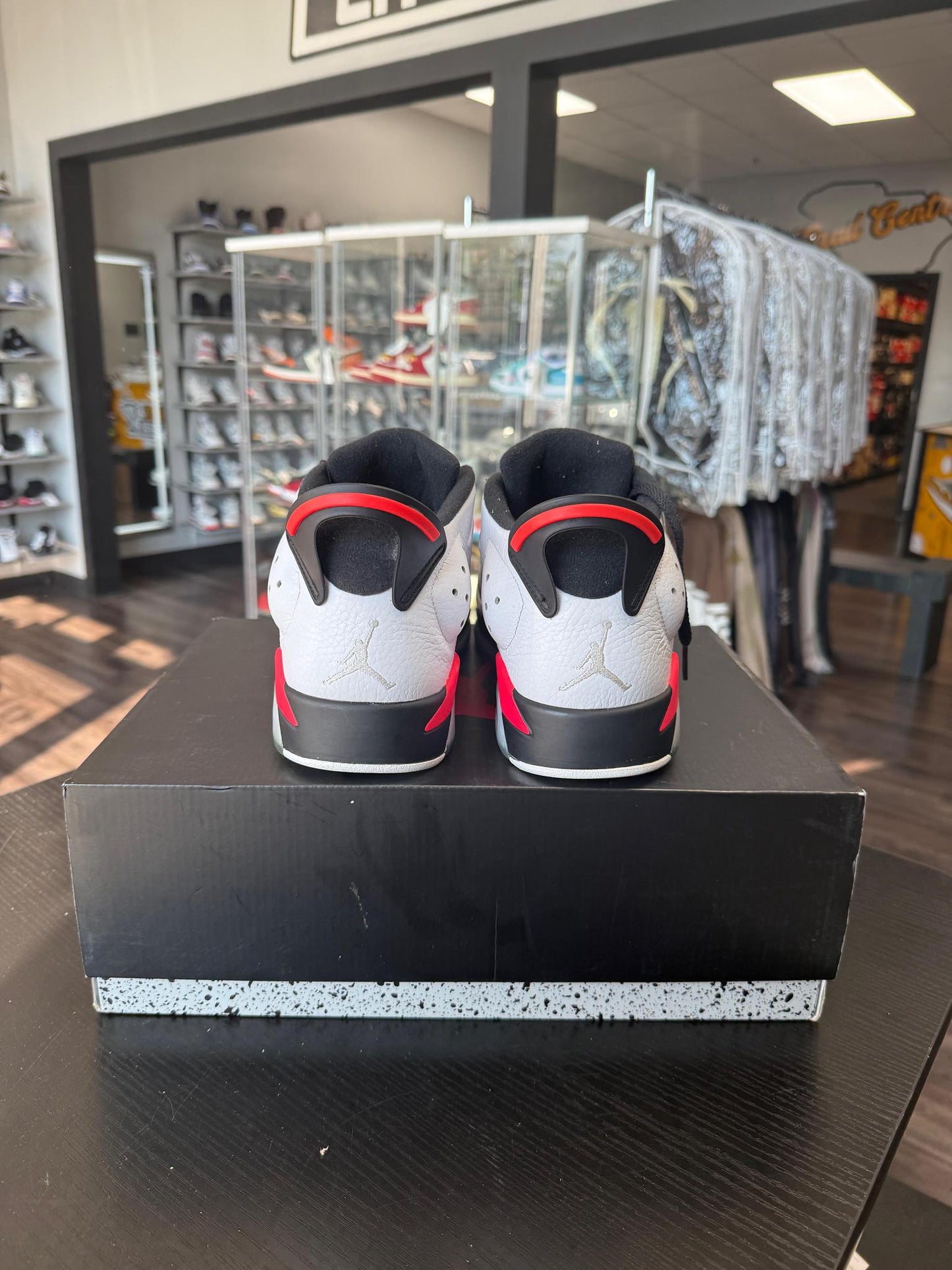 Jordan 6 Low "Infrared White" Used Size 13