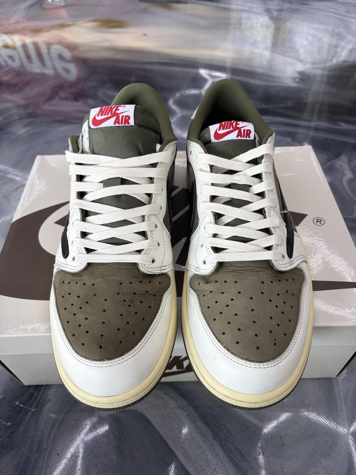 Jordan 1 Low x Travis Scott "Medium Olive" Used Size 13