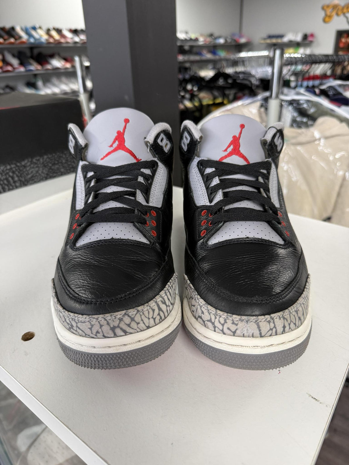 Jordan 3 "Black Cement" Used Size 9