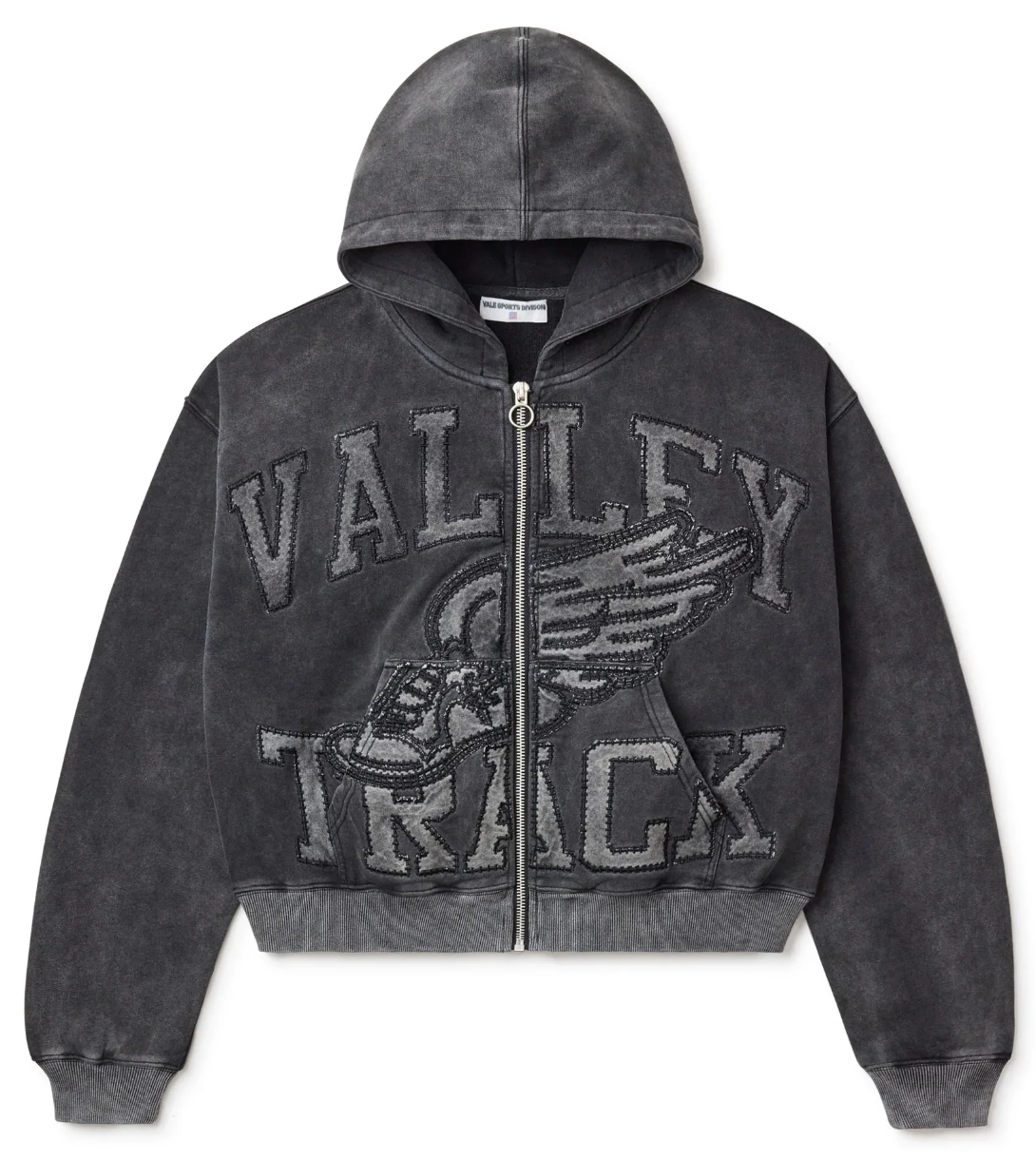 Vale Black Cat Zip Up Hoodie "Black"