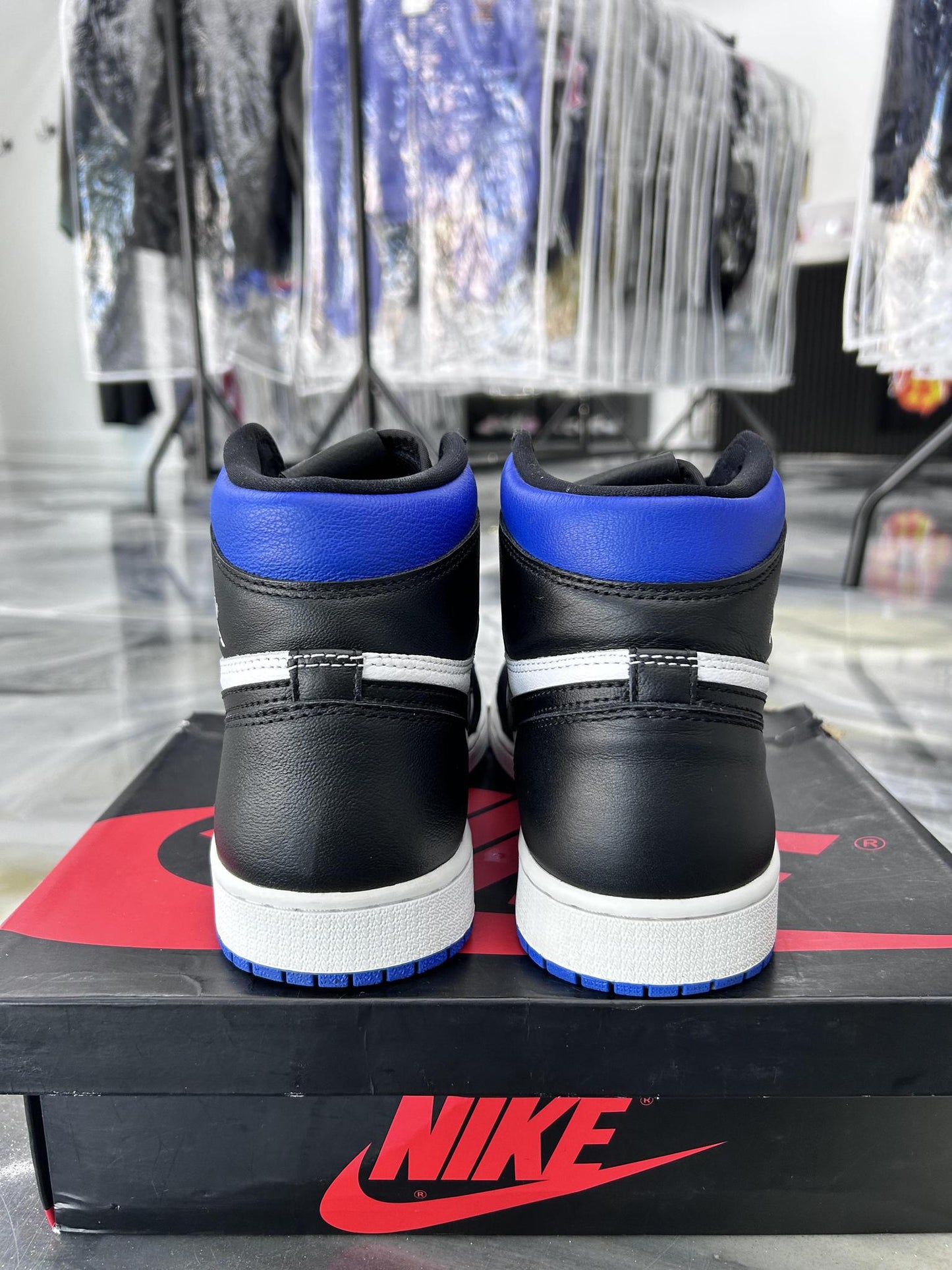Jordan 1 "Royal Toe" Used Size 9.5