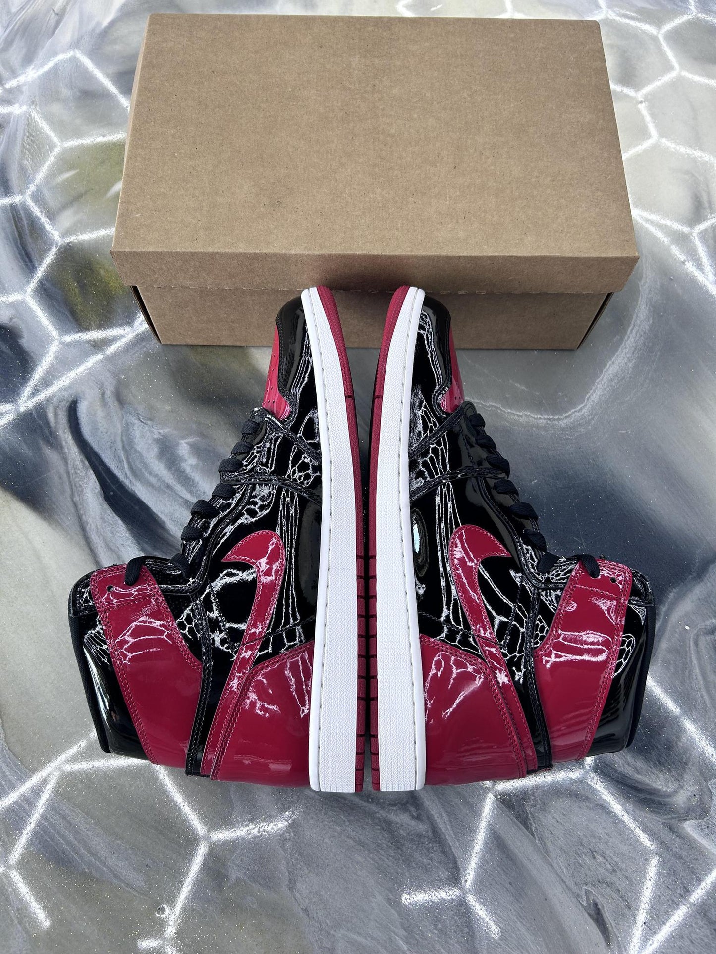 Jordan 1 "Patent Bred" Used Size 14