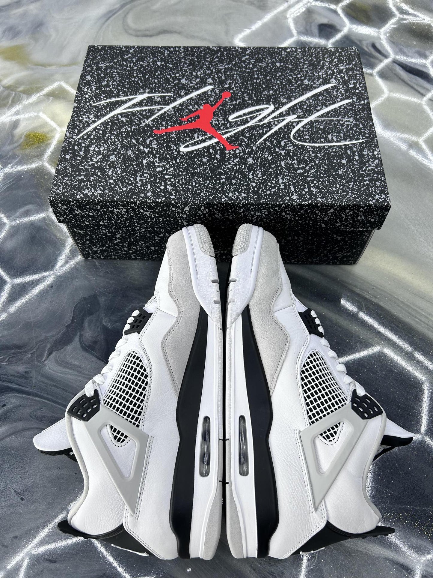 Jordan 4 "Military Black" Used Size 14