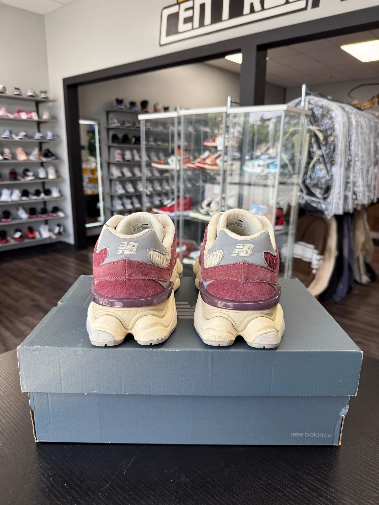 New Balance 9060 "Burgundy" Used Size 13