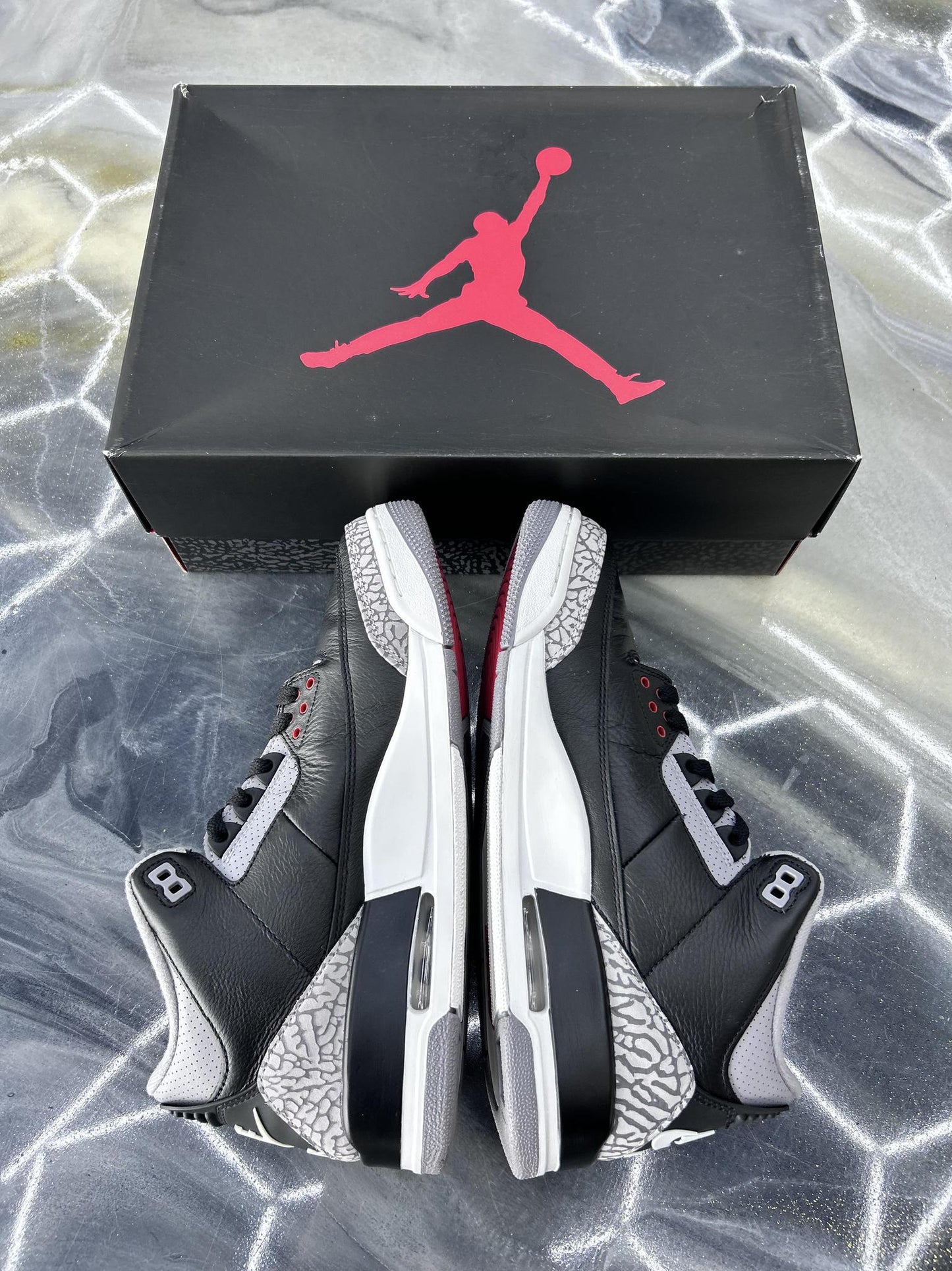 Jordan 3 "Black Cement" Used Size 9.5