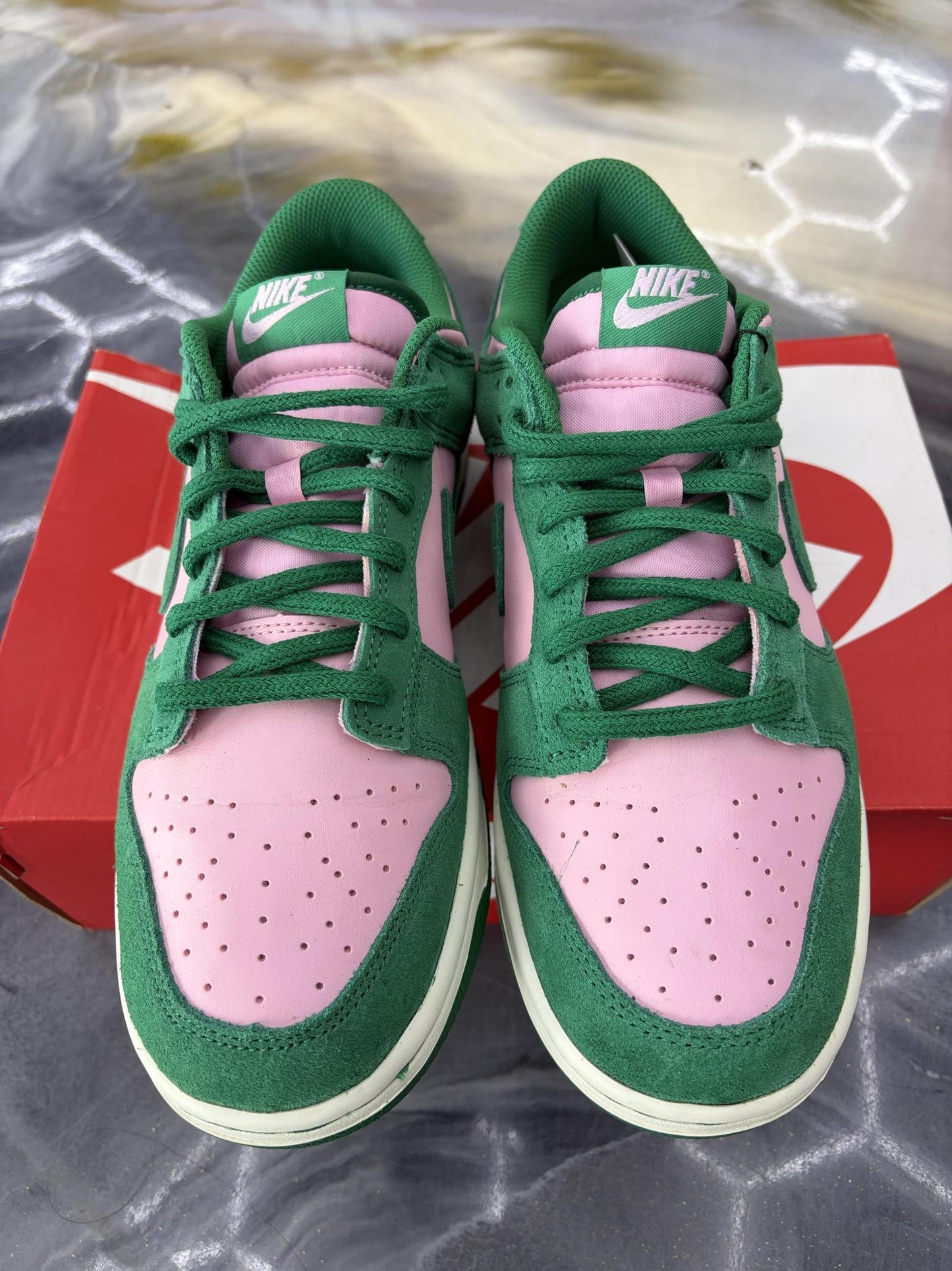 Nike Dunk Low "Medium Soft Pink Malachite" Used Size 9