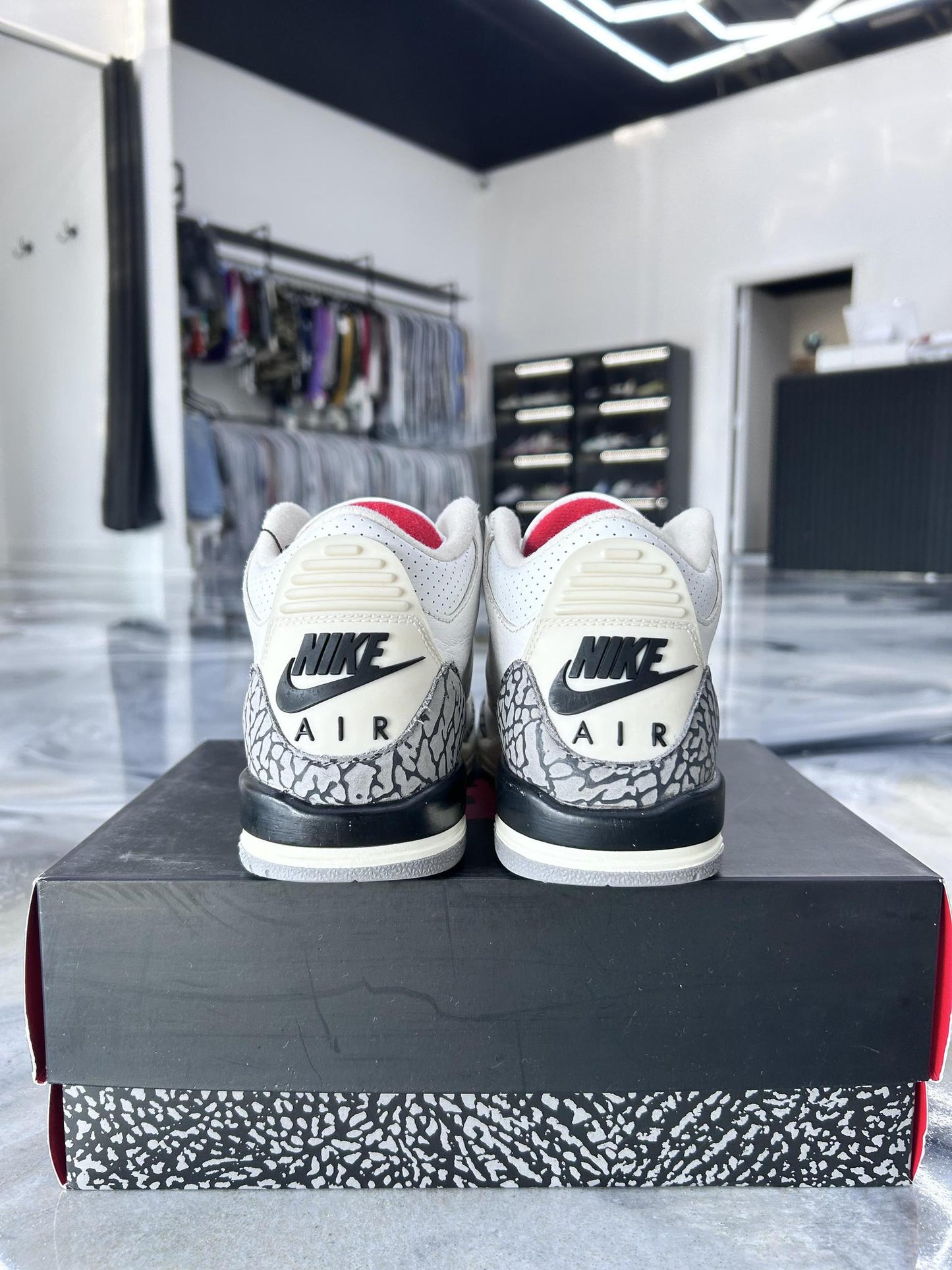 Jordan 3 "White Cement" Used Size 4Y/5.5W