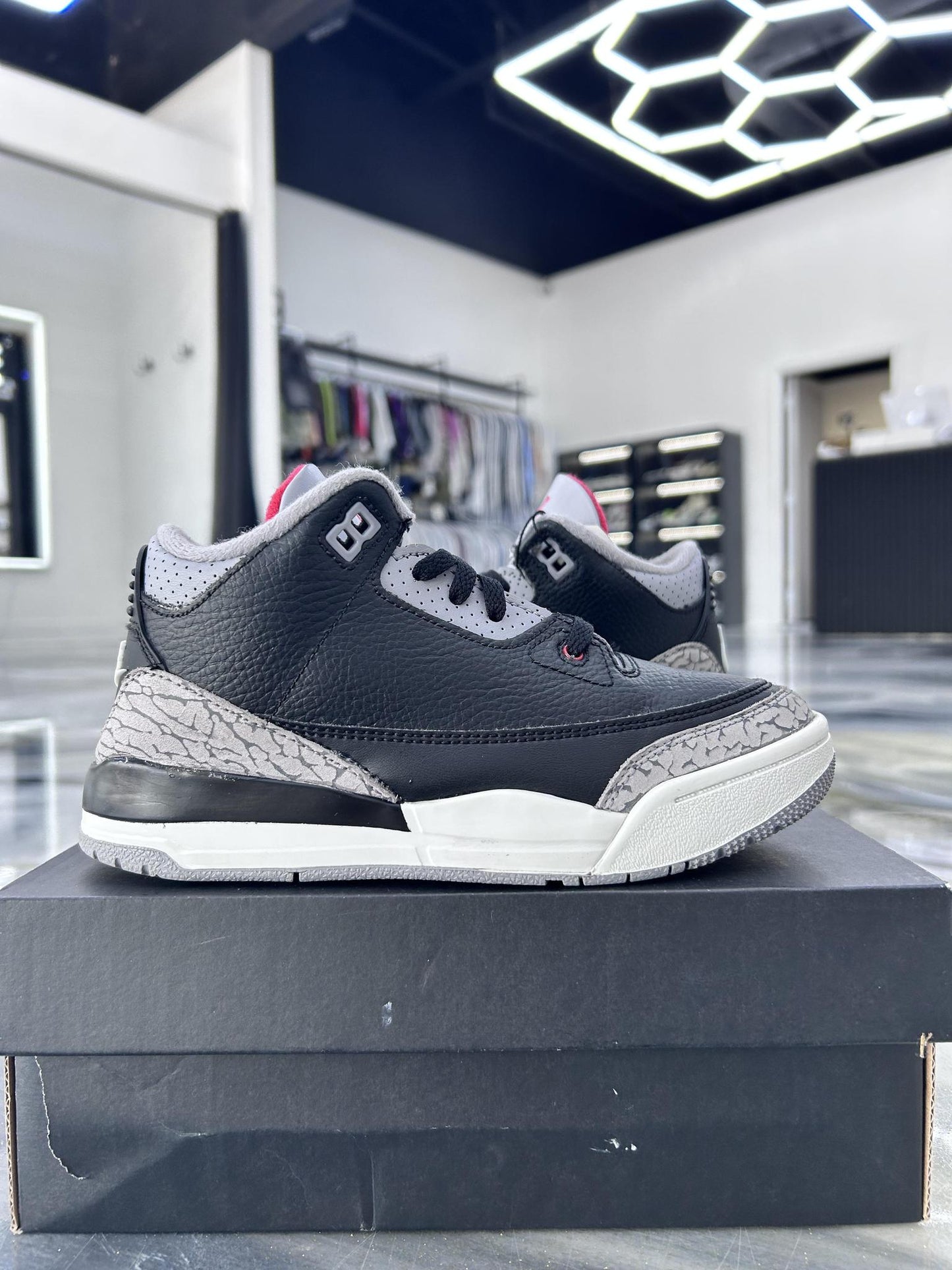 Jordan 3 "Black Cement" Used Size 3Y