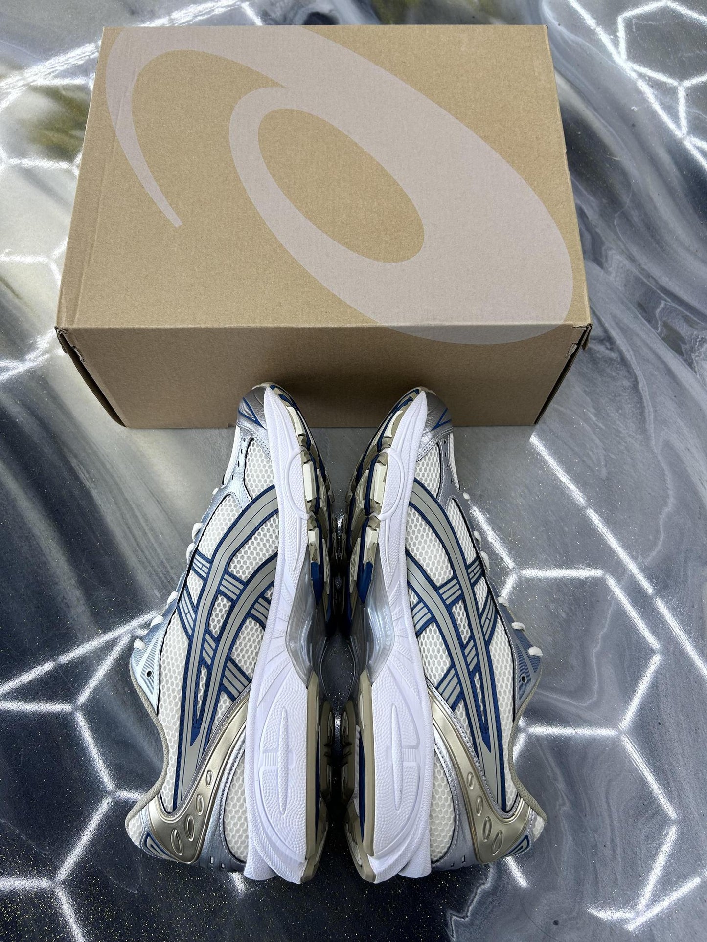 Asics Kayano 14 "Cream Pure Silver" Used Size 13