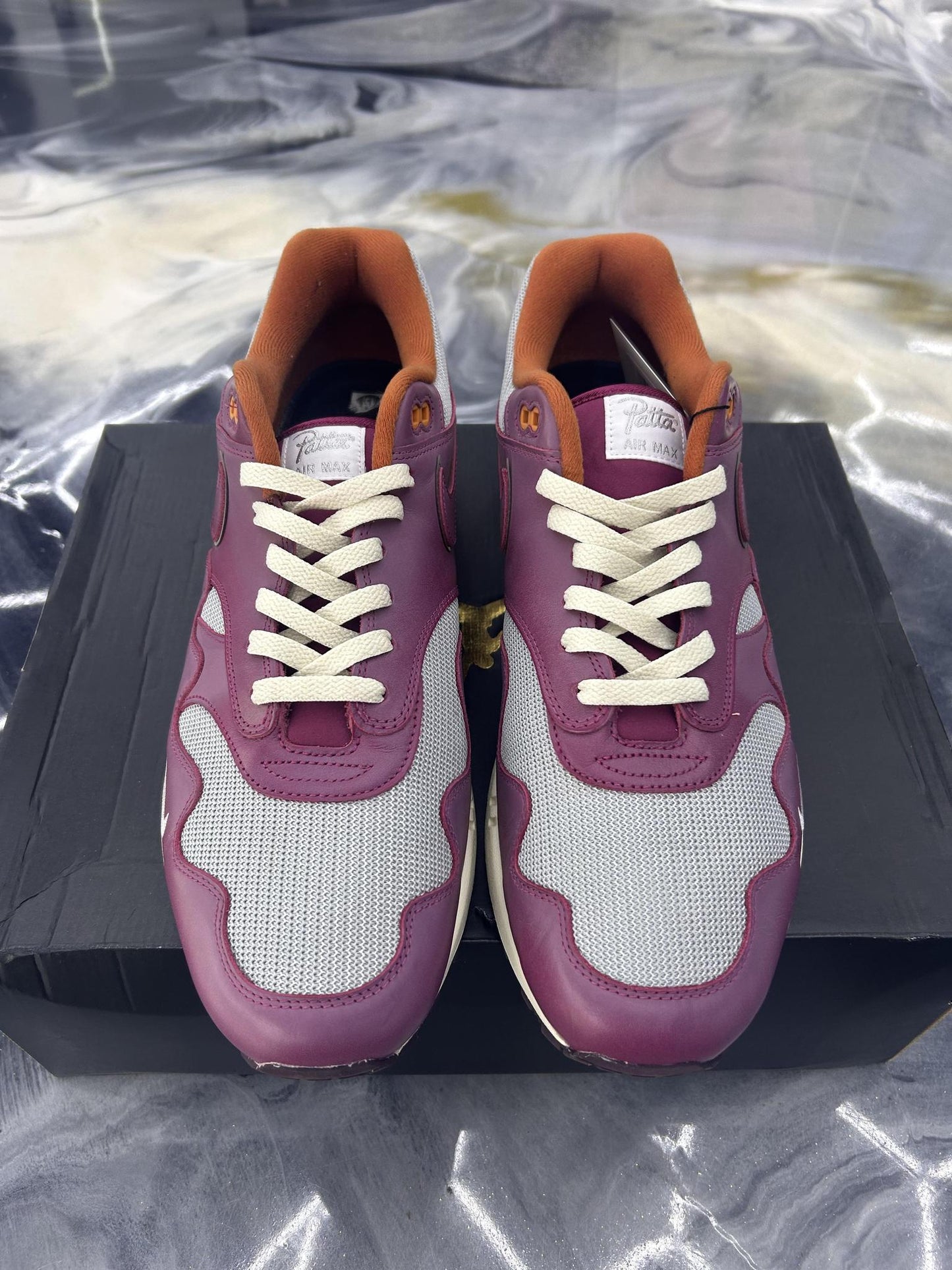 Nike x Patta Air Max 1 "Burgundy" Used Size 15