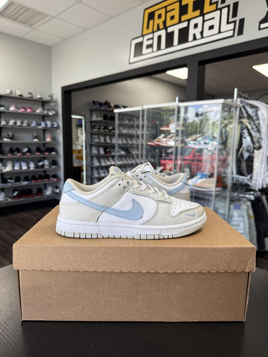 Nike Dunk Low "Light Bone Armory Blue" Used Size 5Y/6.5W