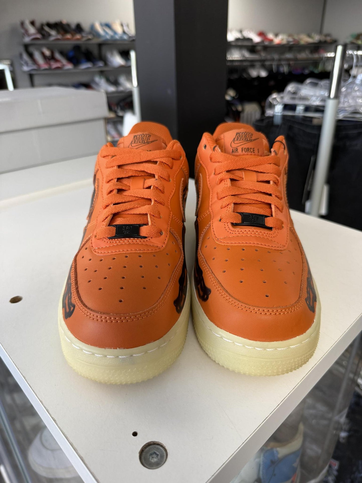 Nike Air Force One Low "Halloween" Used Size 7Y/8.5W