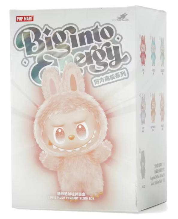 Pop Mart Labubu The Monsters Big Into Energy Vinyl Plush Pendant Single Blind Box