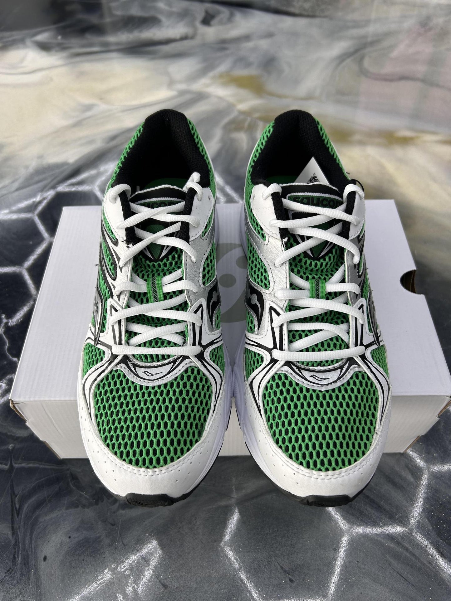 Saucony Ride Millennium "White Fern" Used Size 9.5